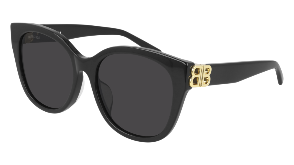 0889652300313 - Damen BB0103SA 001 Gläser SONNENBRILLEN Acetat Schwarz Grau Cat Eye Normal