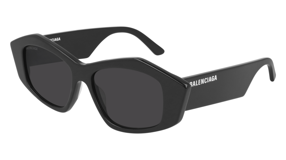 0889652300801 - Damen BB0106S 001 Gläser SONNENBRILLEN Acetat Schwarz Grau Geometrisch Normal