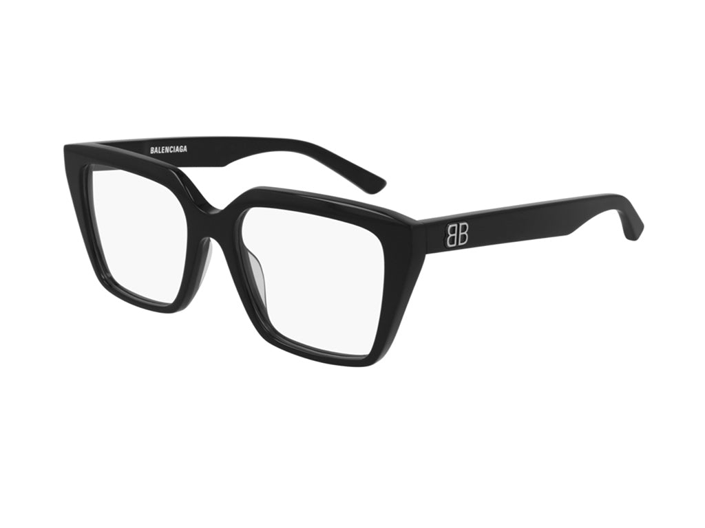 0889652320311 - Damen BB0130O 001 Rahmen von BRILLEN Acetat Schwarz Transparent Quadratisch