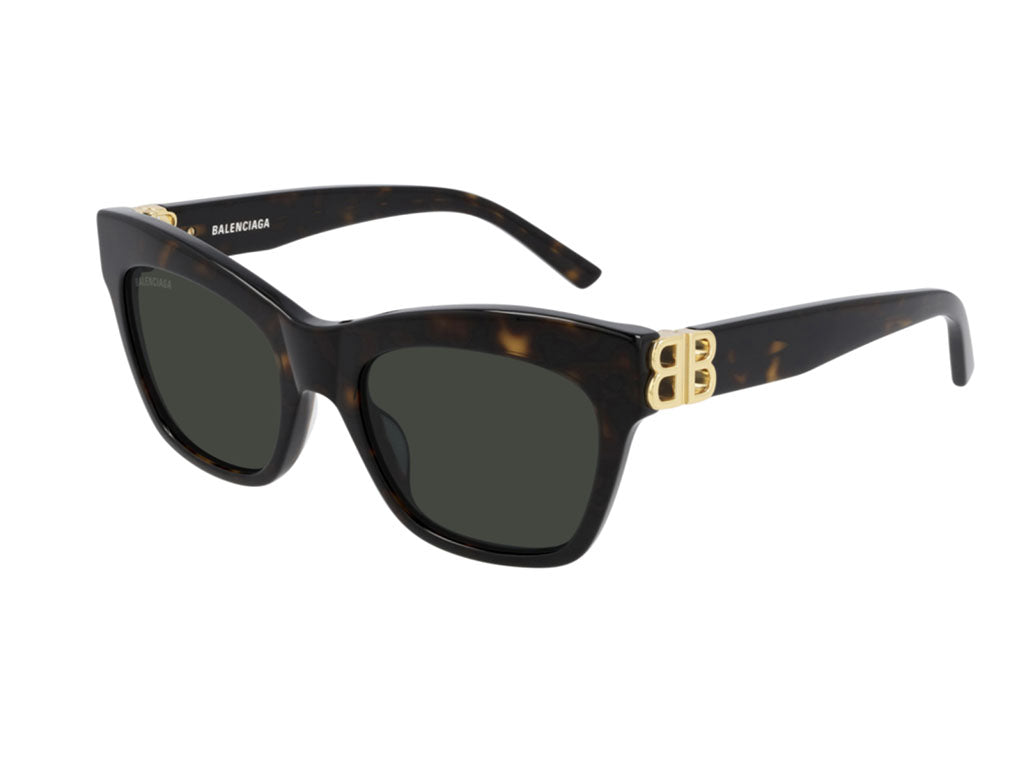 0889652320632 - Damen BB0132S 002 Gläser SONNENBRILLEN Acetat Havanna Grün Schmetterling Normal