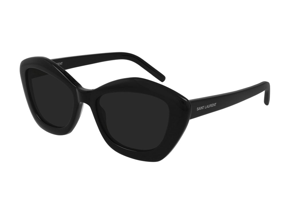 0889652328010 - Damen SL 68 001 Gläser SONNENBRILLEN Acetat Schwarz Schwarz Geometrisch Normal