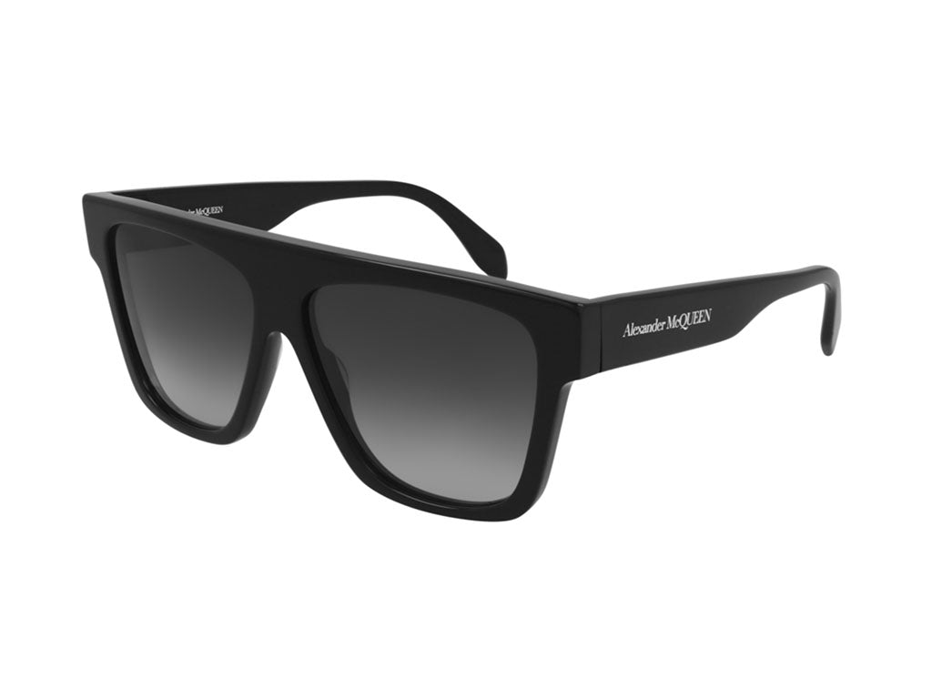 0889652331942 - Alexander McQueen Herren AM0302S 001 Gläser SONNENBRILLEN Acetat Schwarz Grau Quadratisch Normal Schattiert