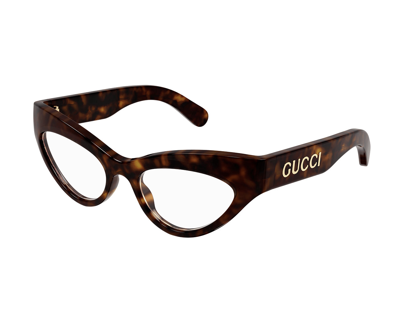 0889652428505 - Damen GG1295O 003 Rahmen von BRILLEN Acetat Havanna Transparent Cat Eye