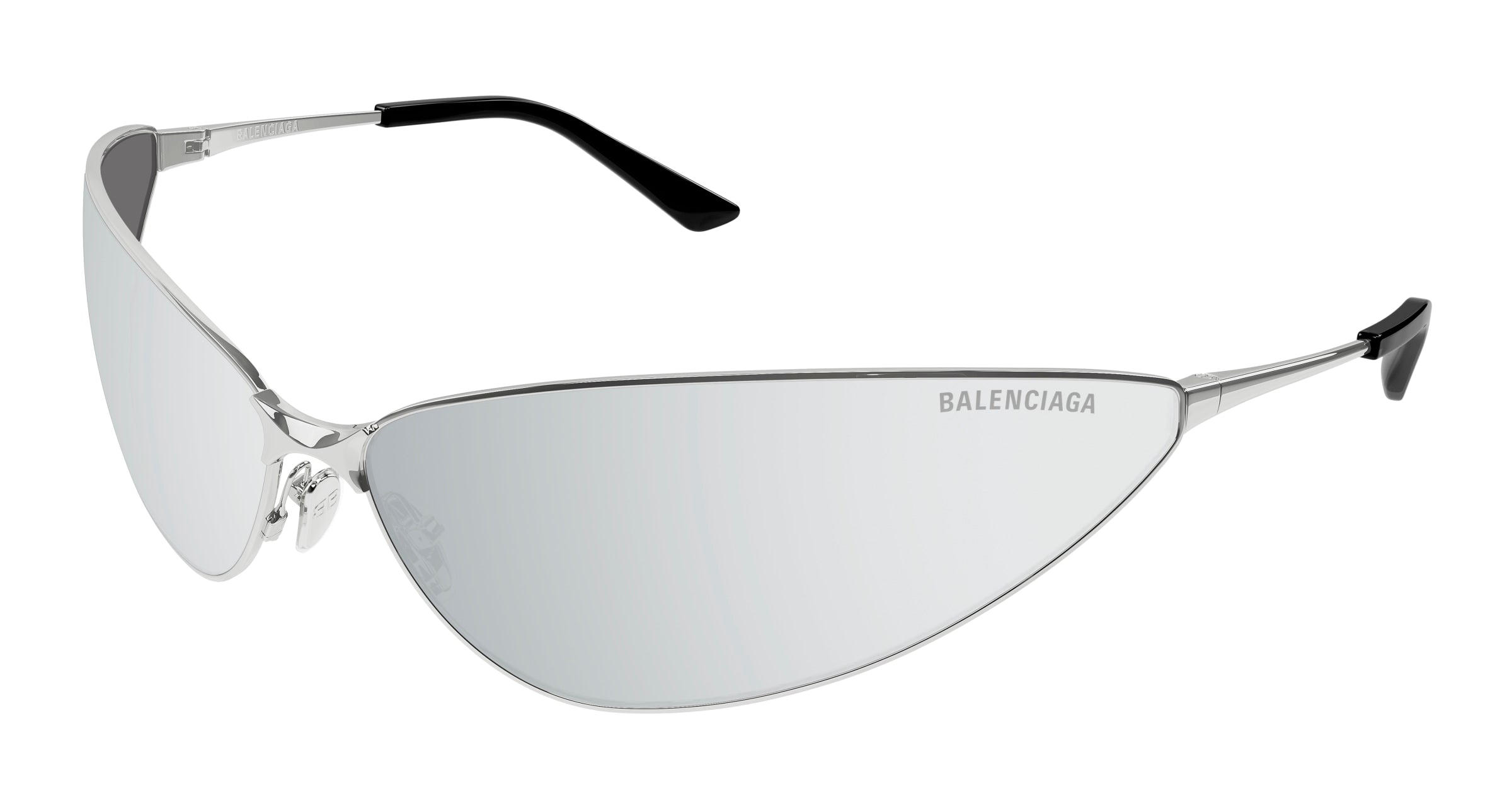 0889652455471 - Unisex BB0315S 001 Gläser SONNENBRILLEN Metall Silber Silber Katzenauge