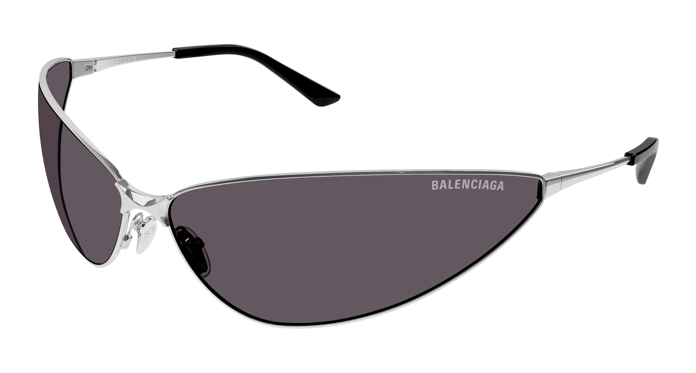 0889652455501 - Unisex BB0315S 004 Gläser SONNENBRILLEN Metall Silber Grau Katzenauge