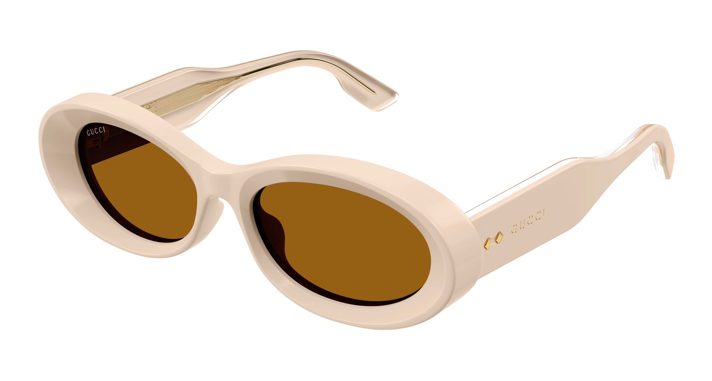 0889652467146 - Frau GG1527S 004 Gläser SONNENBRILLEN Acetat Beige Braun Kreisel