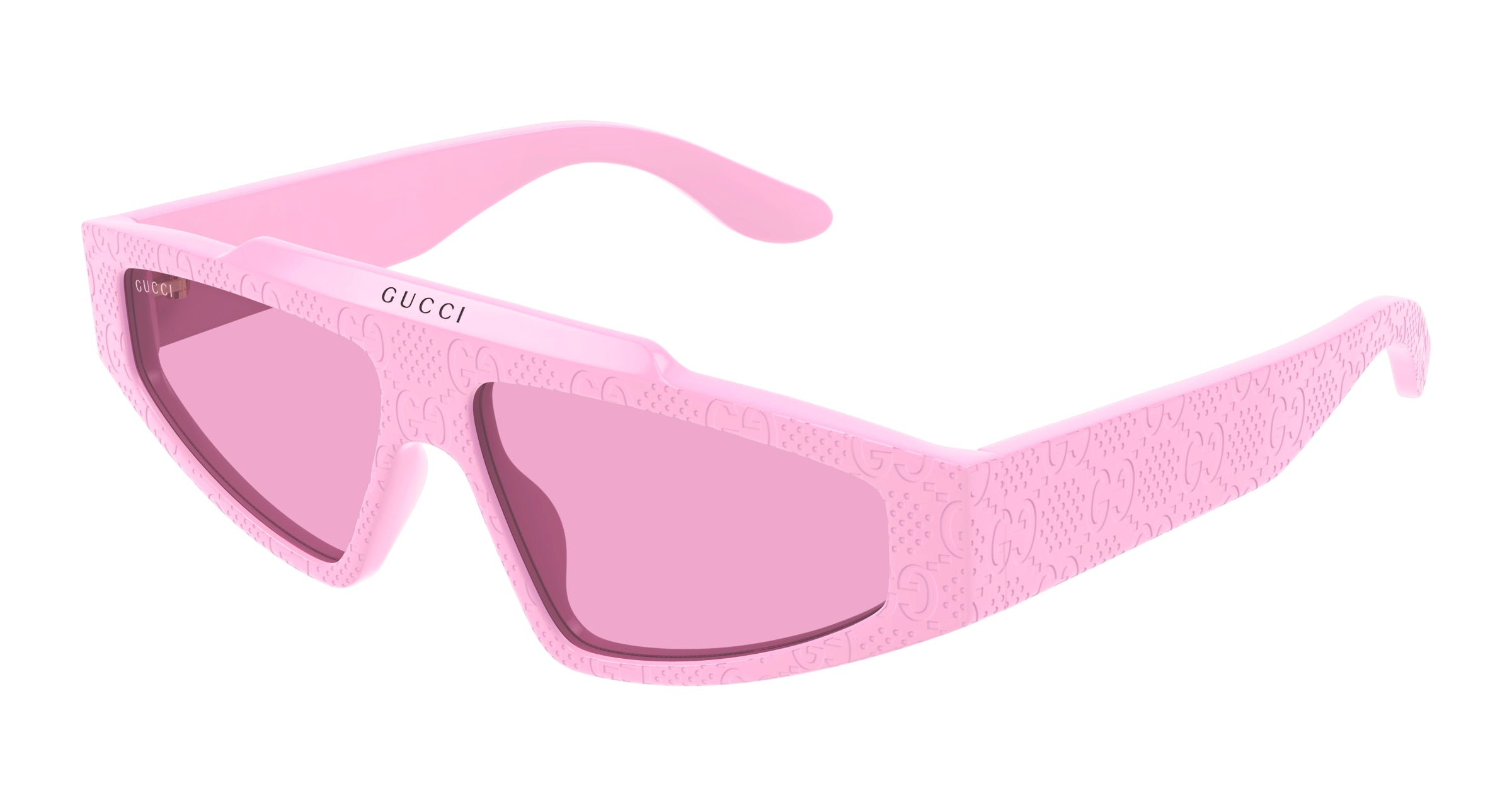 0889652469102 - Herren GG1591S 003 Gläser SONNENBRILLEN Acetat Rosa Rosa Quadratisch