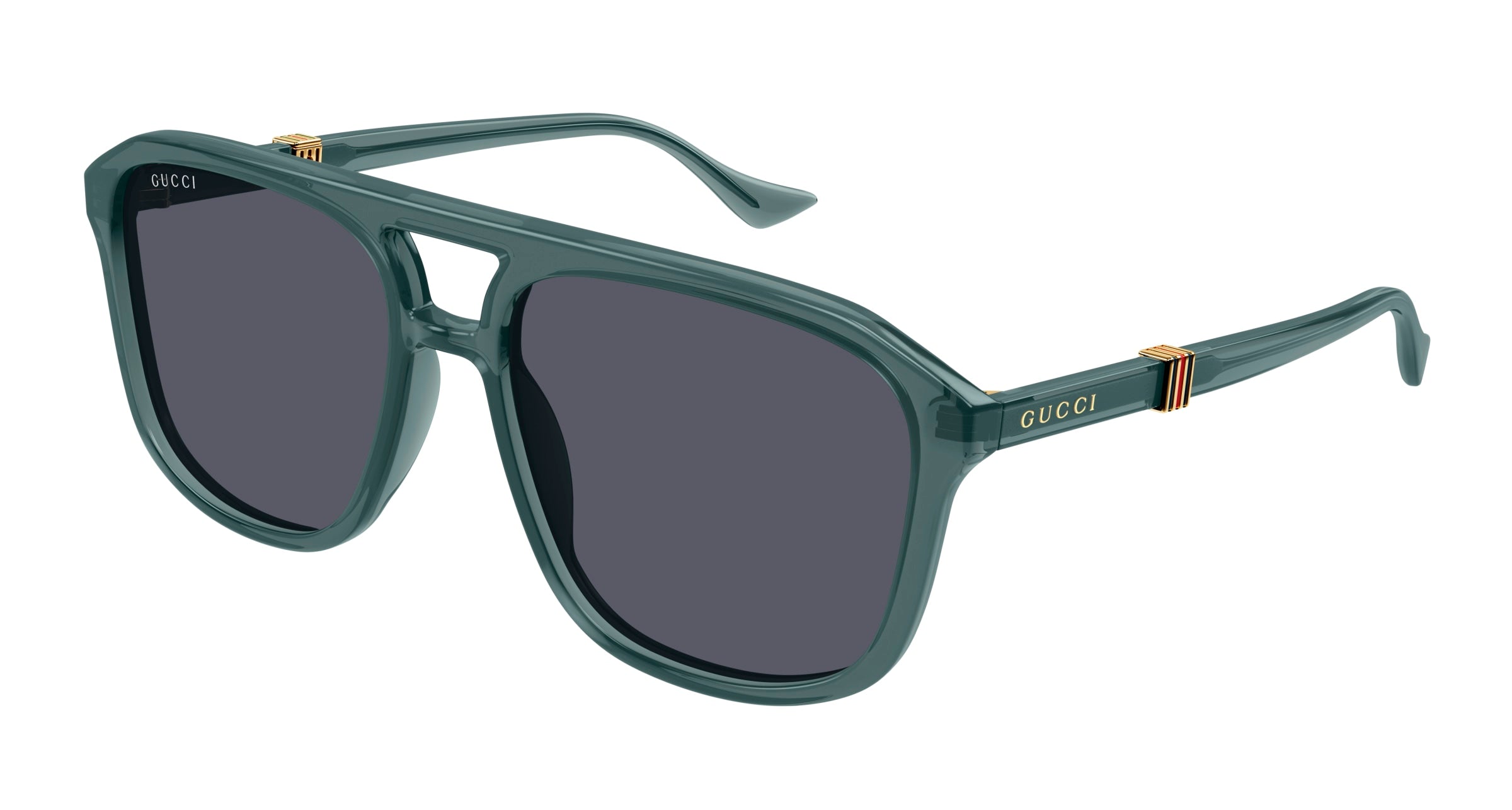 0889652470771 - Herren GG1494S 003 Gläser SONNENBRILLEN Acetat Grün Grau Pilot