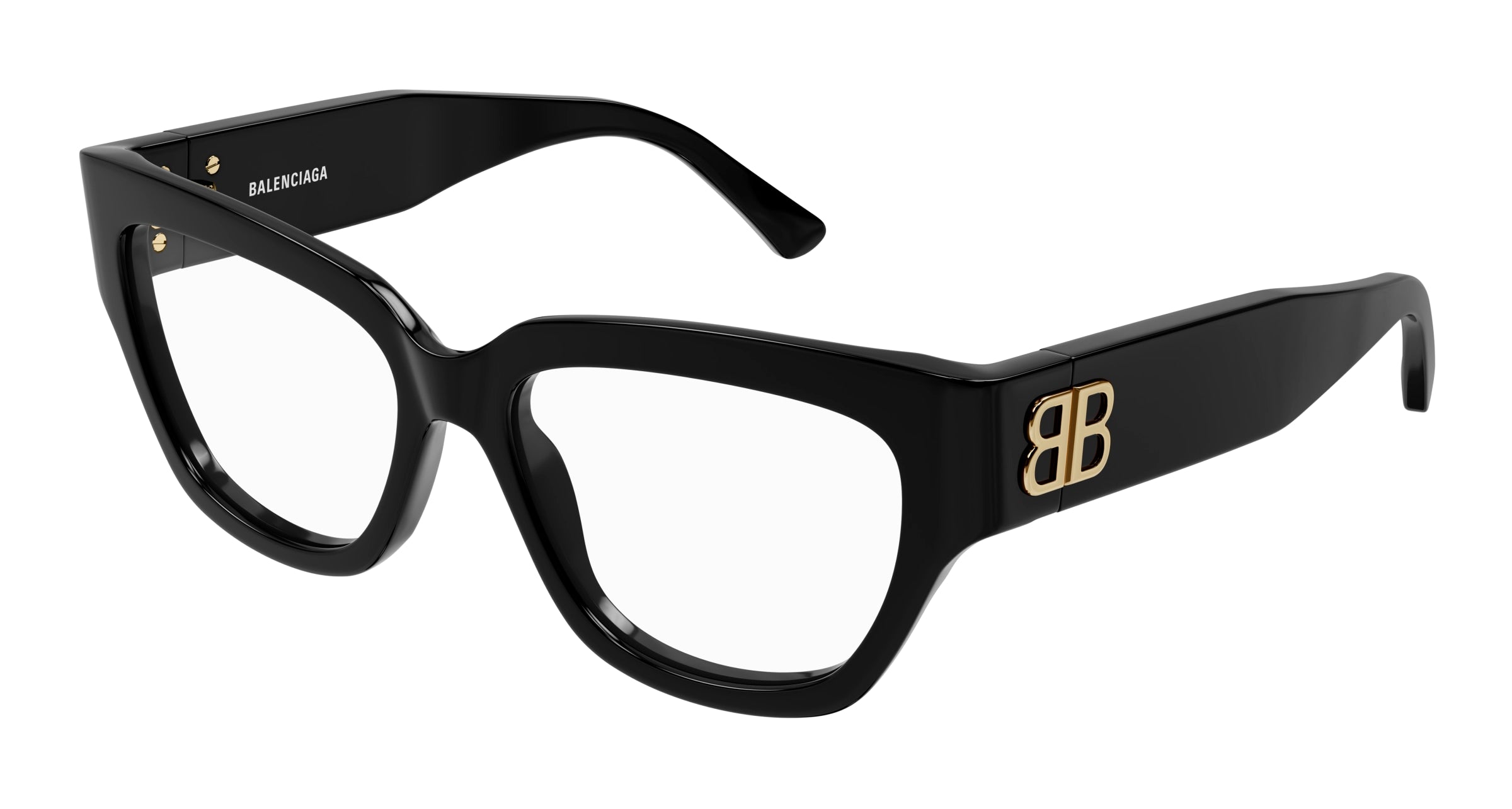 0889652471778 - Damen BB0326O 001 Rahmen von BRILLEN Acetat Schwarz Transparent Quadratisch