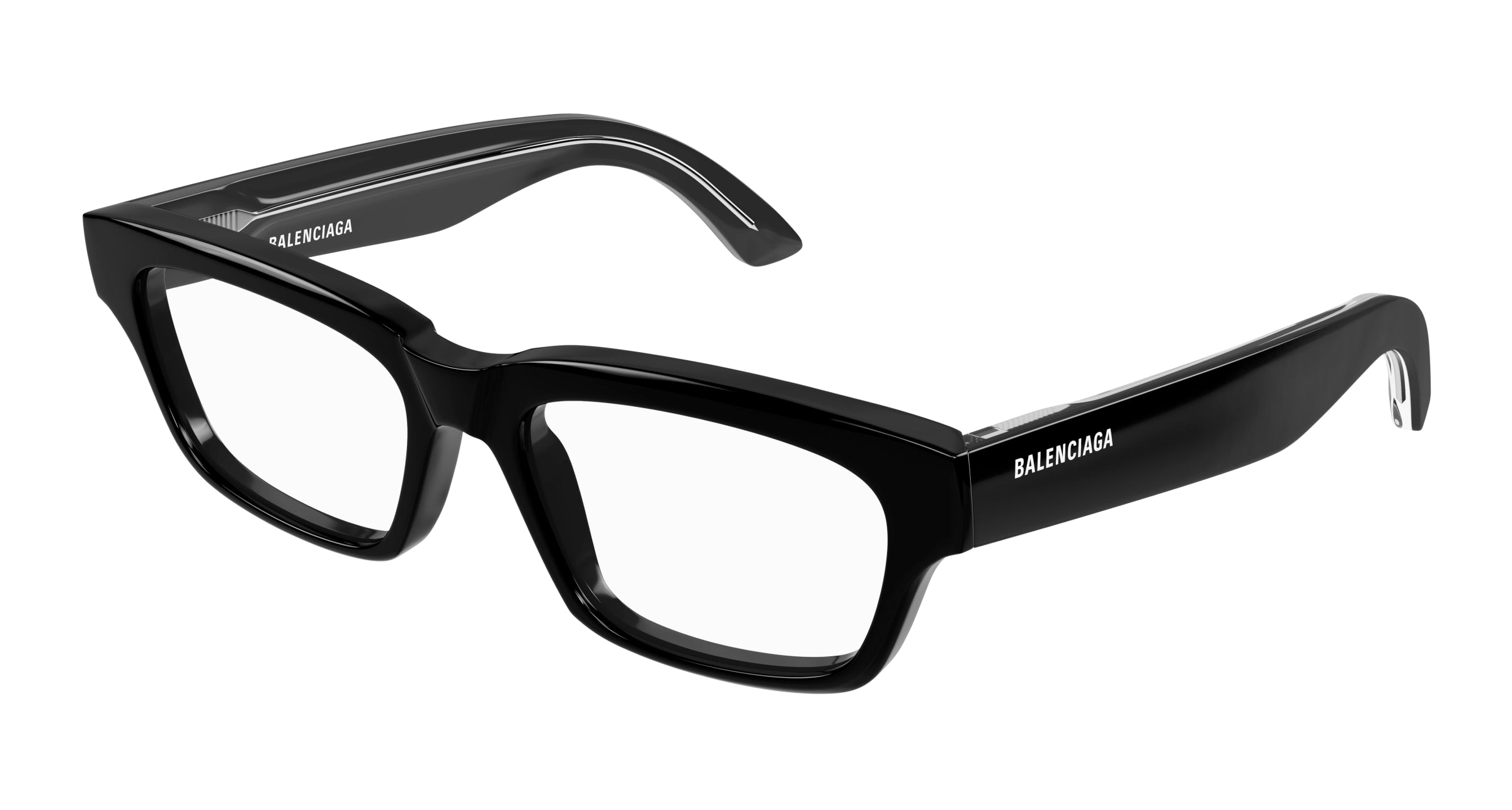 0889652474311 - Unisex BB0344O 001 Rahmen von BRILLEN Acetat Schwarz Transparent Quadratisch