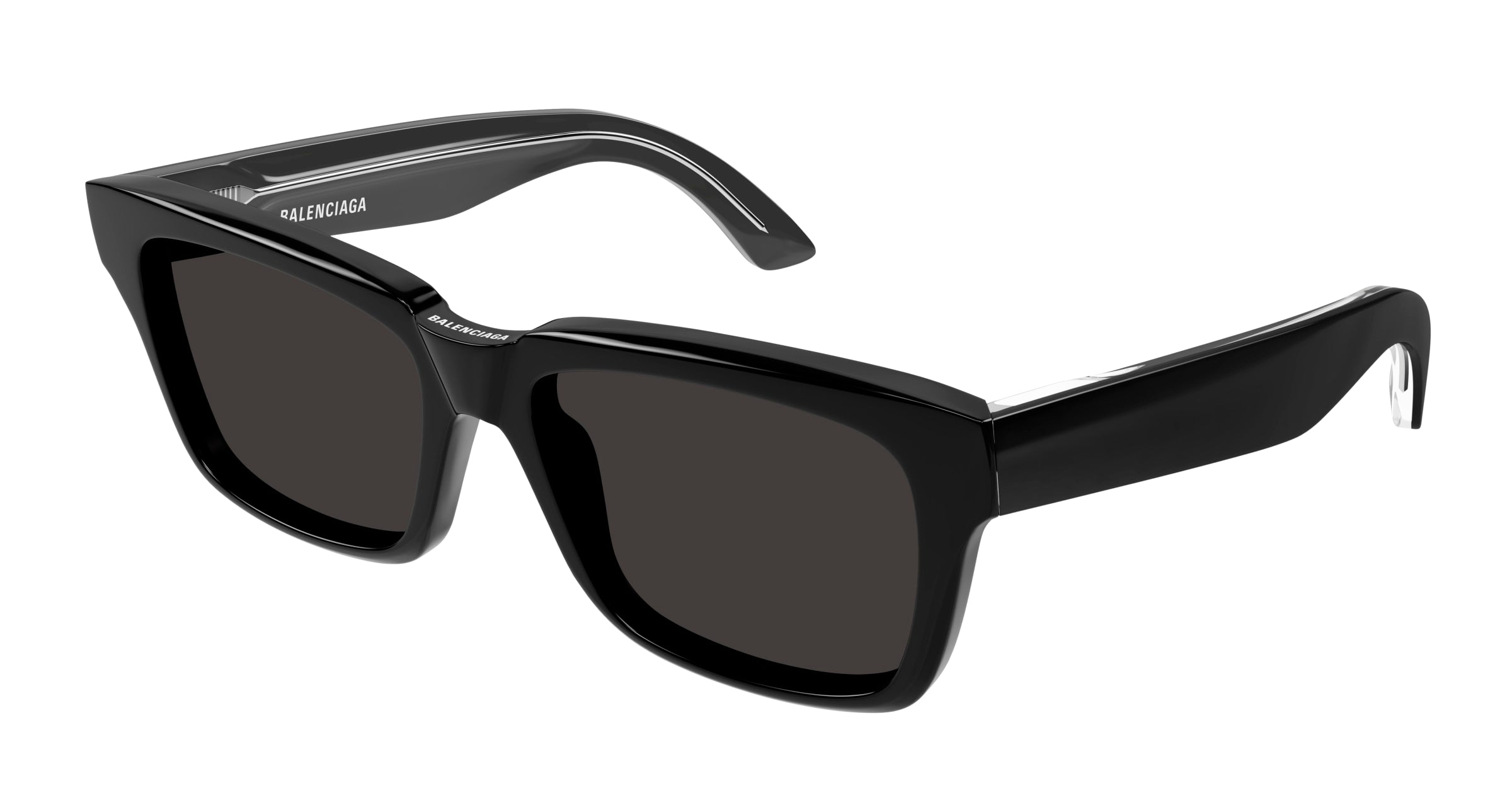 0889652474397 - Unisex BB0346S 001 Gläser SONNENBRILLEN Acetat Schwarz Grau Quadratisch