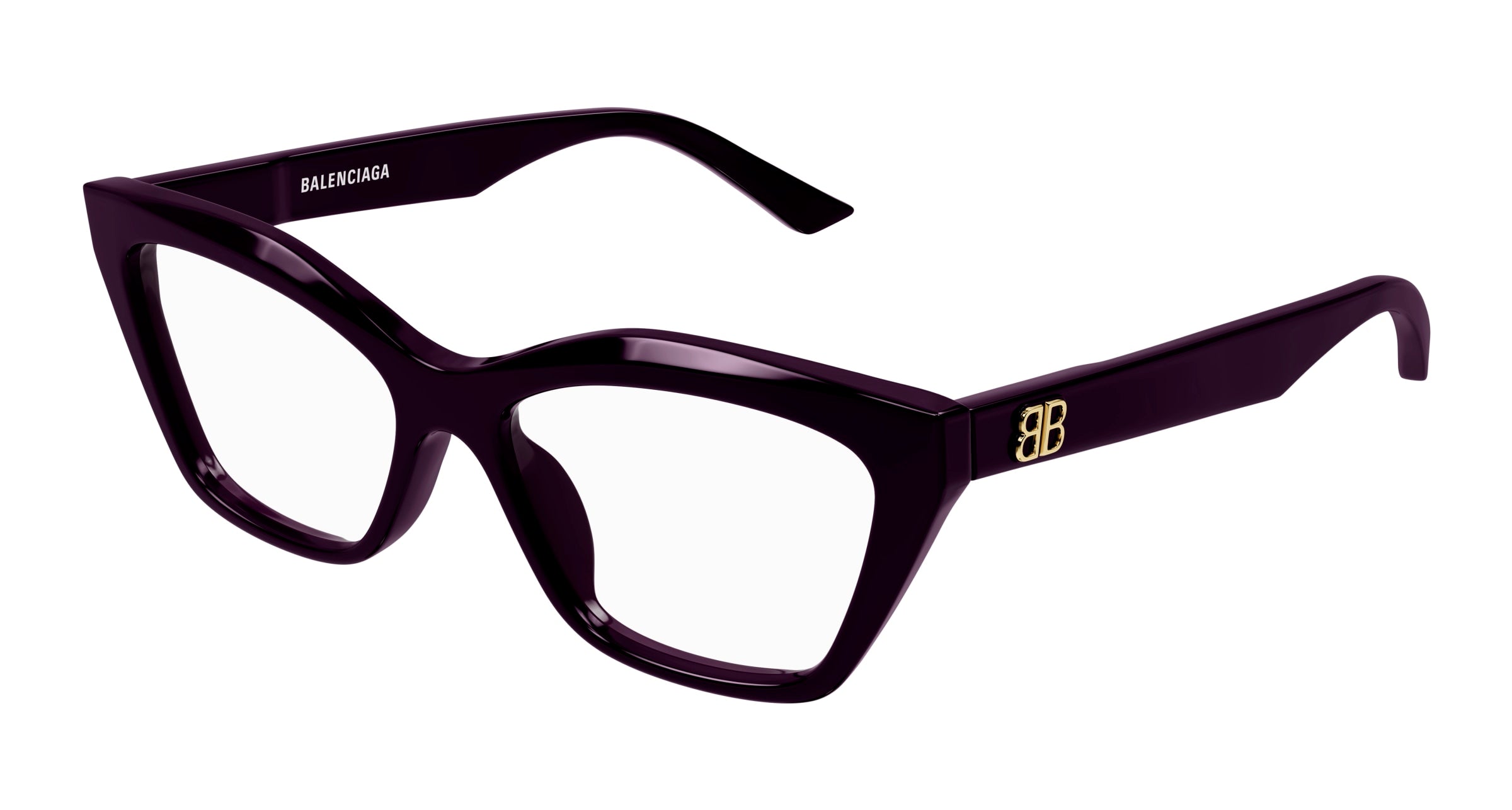 0889652474960 - Frau BB0342O 007 Rahmen von BRILLEN Acetat Viola Transparent Katzenauge