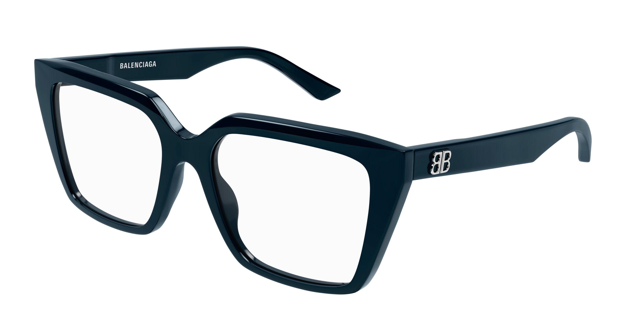 0889652475394 - Damen BB0130O 010 Rahmen von BRILLEN Acetat Blau Transparent Quadratisch