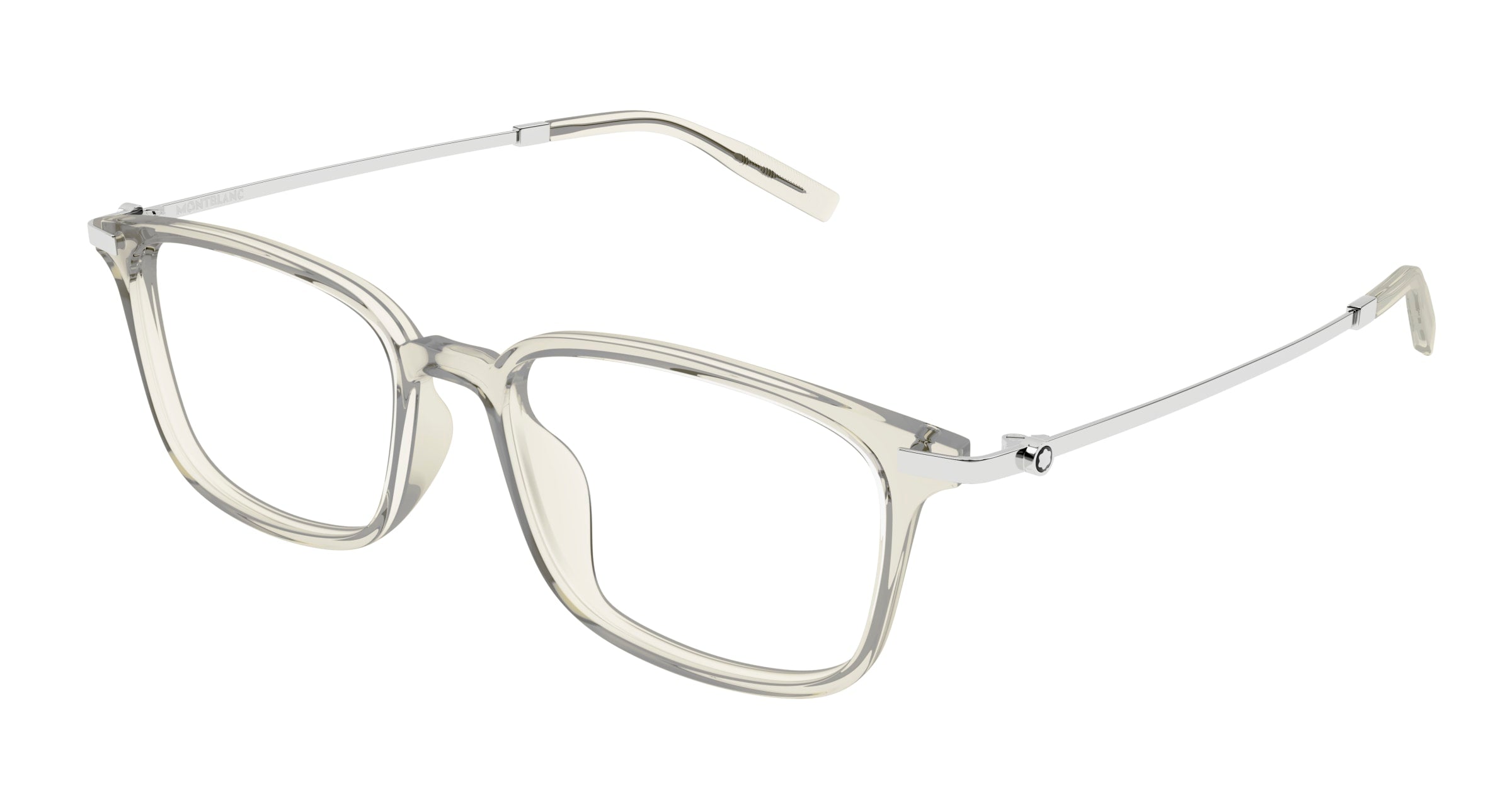 0889652475769 - Herren MB0315OA 003 Rahmen von BRILLEN Acetat Beige Transparent Quadratisch