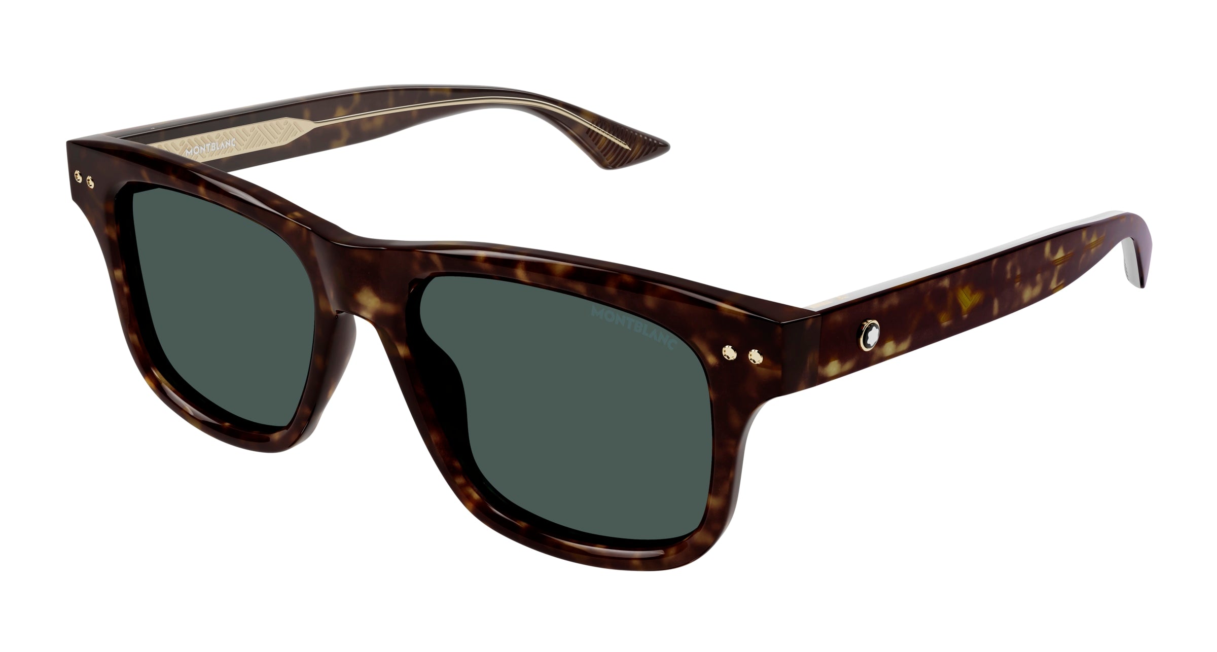 0889652477015 - Herren MB0319S 002 Gläser SONNENBRILLEN Acetat Havanna Grün Quadratisch