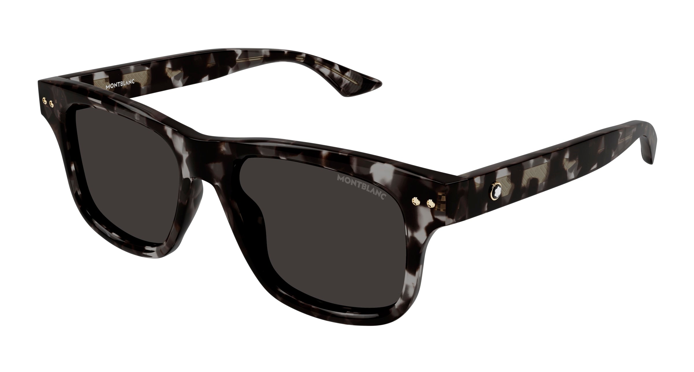 0889652477022 - Herren MB0319S 003 Gläser SONNENBRILLEN Acetat Schwarz Grau Quadratisch