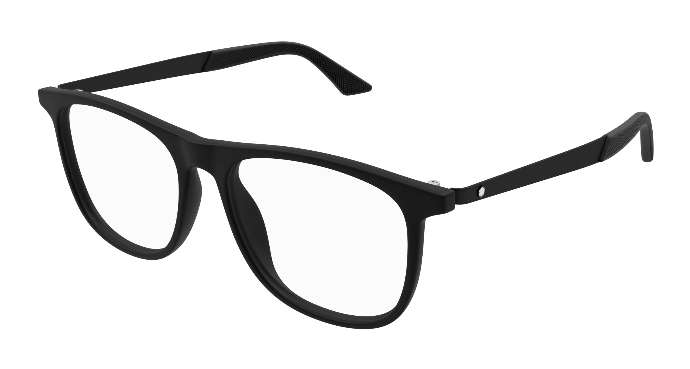 0889652477534 - Herren MB0332O 001 Rahmen von BRILLEN Acetat Schwarz Transparent Quadratisch