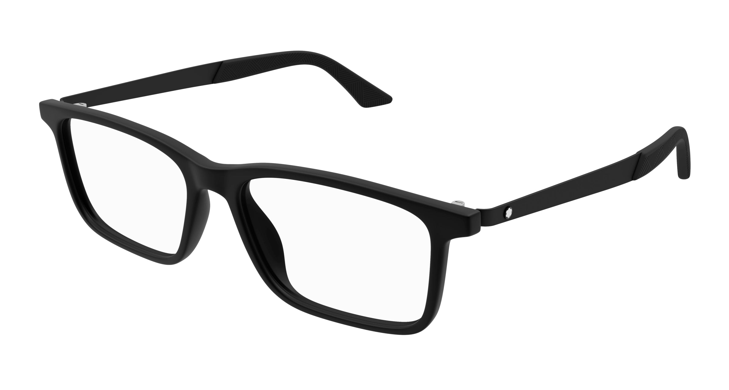 0889652477572 - Herren MB0333O 001 Rahmen von BRILLEN Acetat Schwarz Transparent Quadratisch