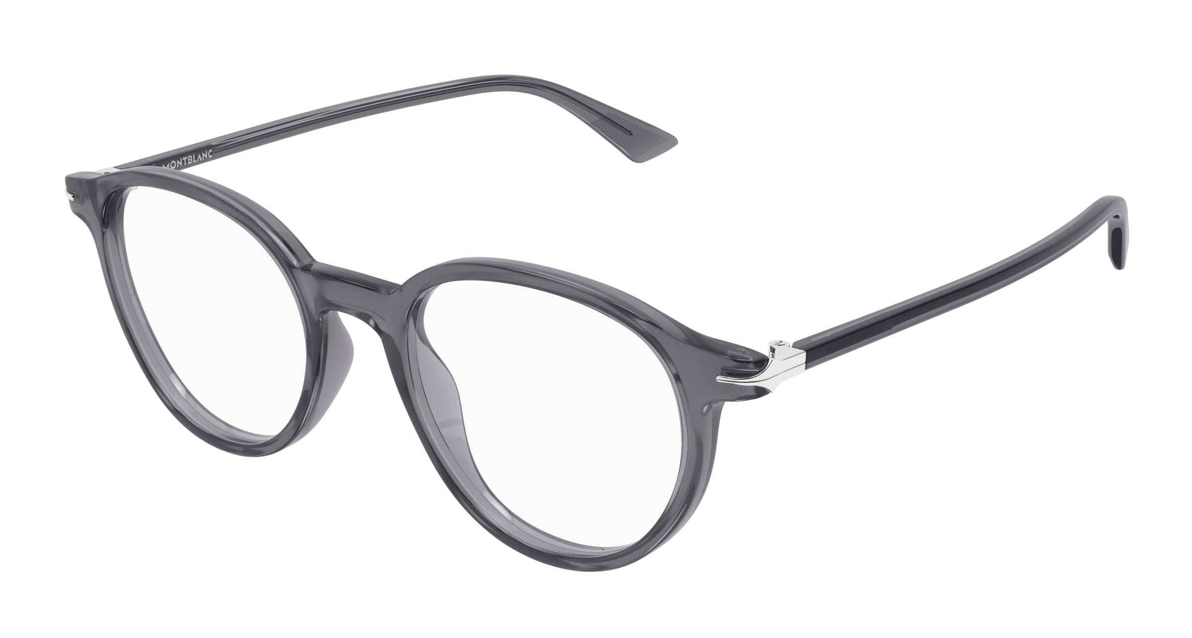 0889652477848 - Herren MB0340O 004 Rahmen von BRILLEN Acetat Grau Transparent Quadratisch