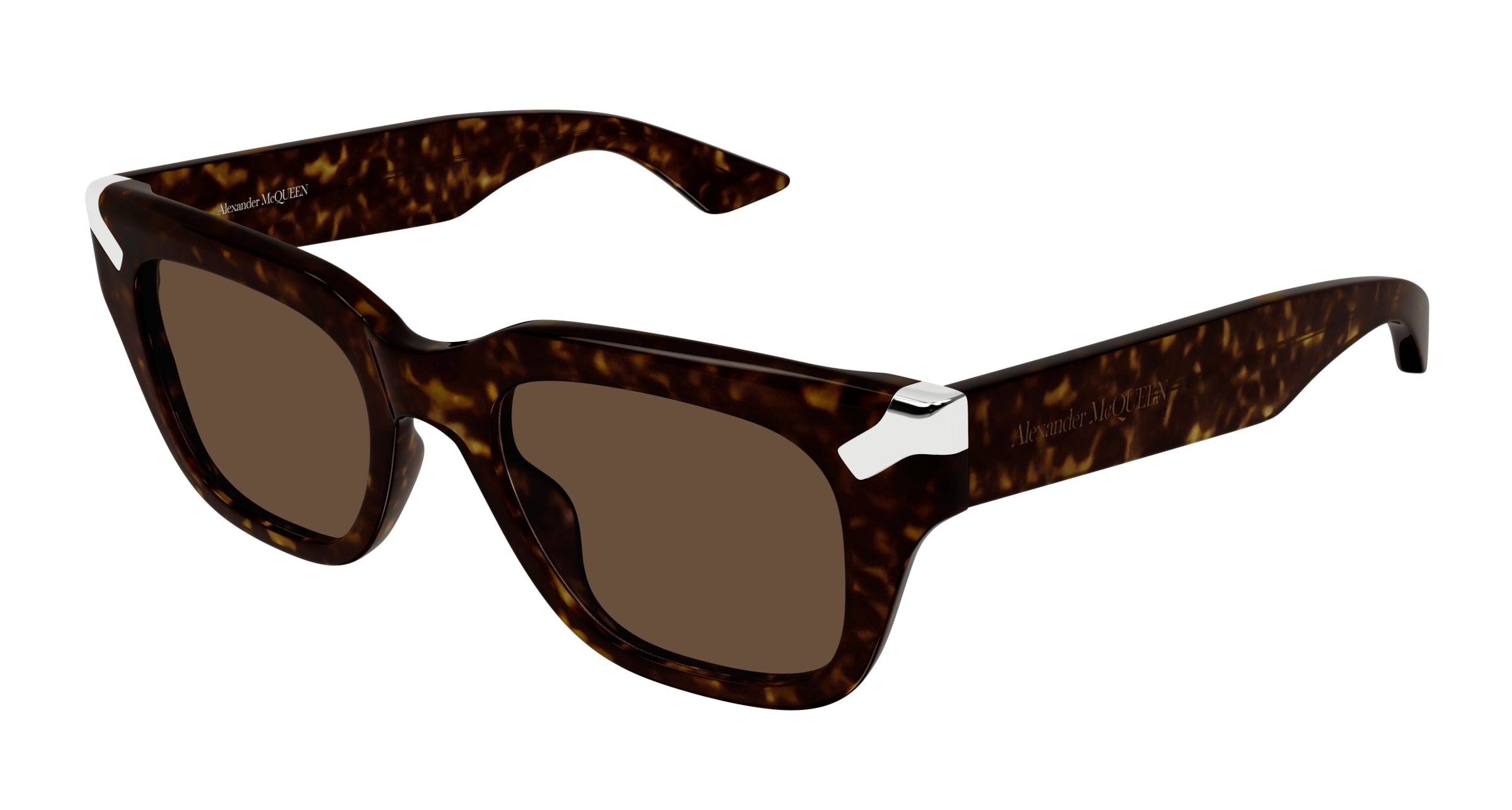 0889652483269 - Alexander McQueen Herren AM0439S 003 Gläser SONNENBRILLEN Acetat Havanna Braun Quadratisch