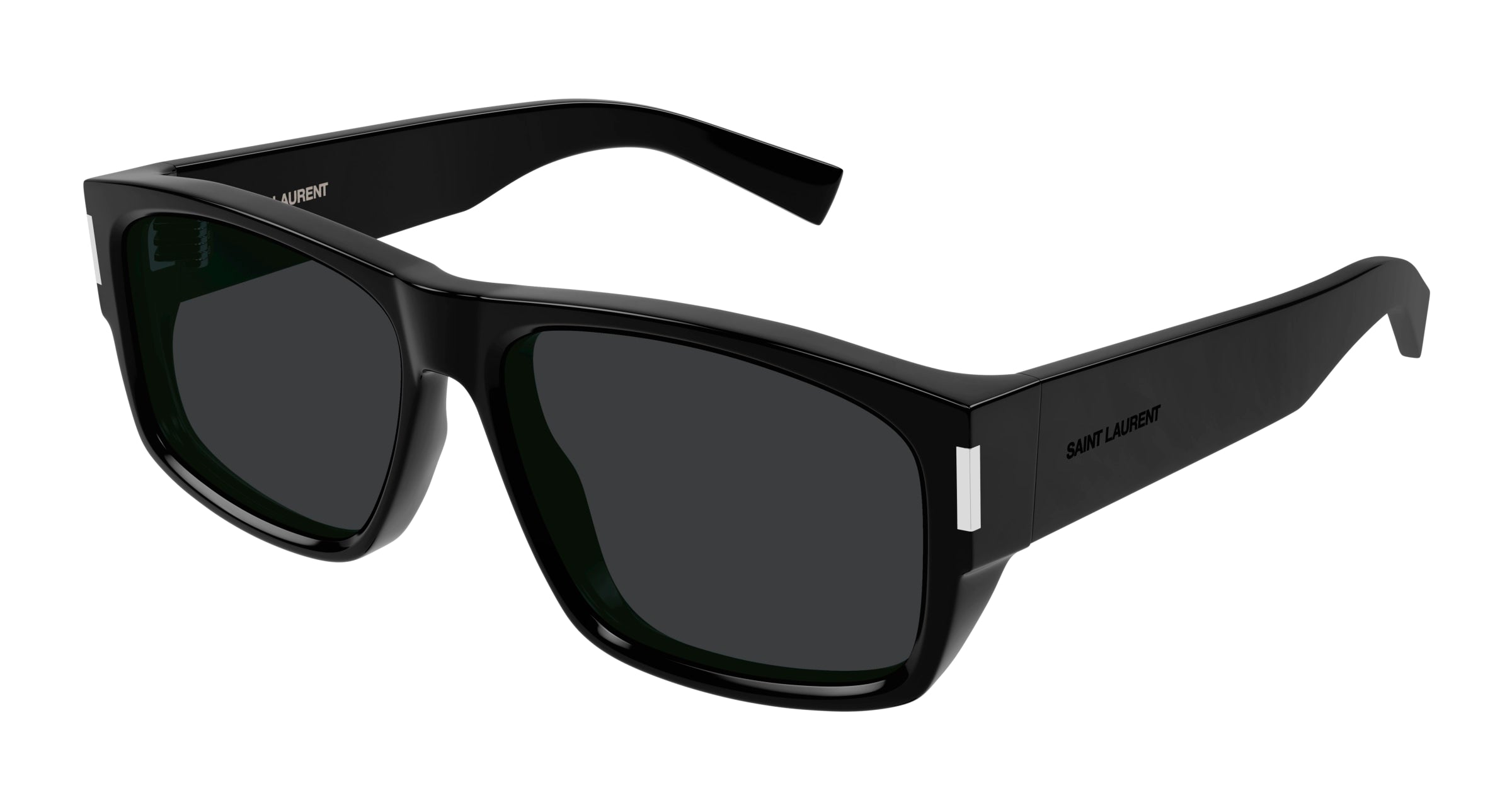 0889652484877 - Herren SL 689 001 Gläser SONNENBRILLEN Acetat Schwarz Schwarz Quadratisch