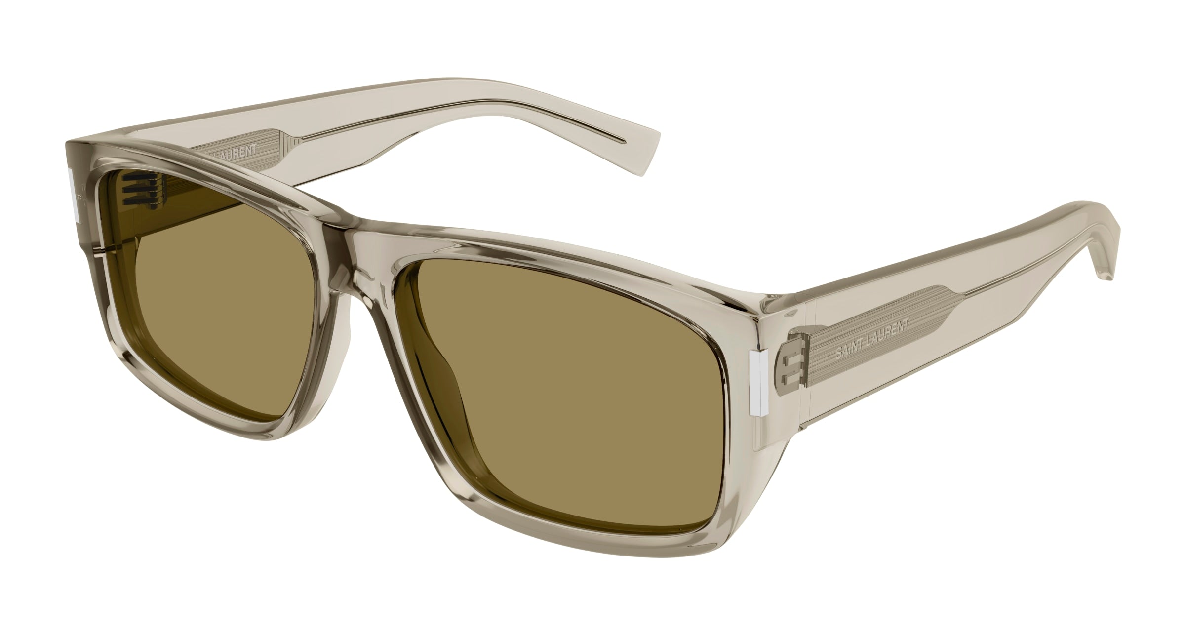 0889652484914 - Herren SL 689 005 Gläser SONNENBRILLEN Acetat Beige Braun Quadratisch