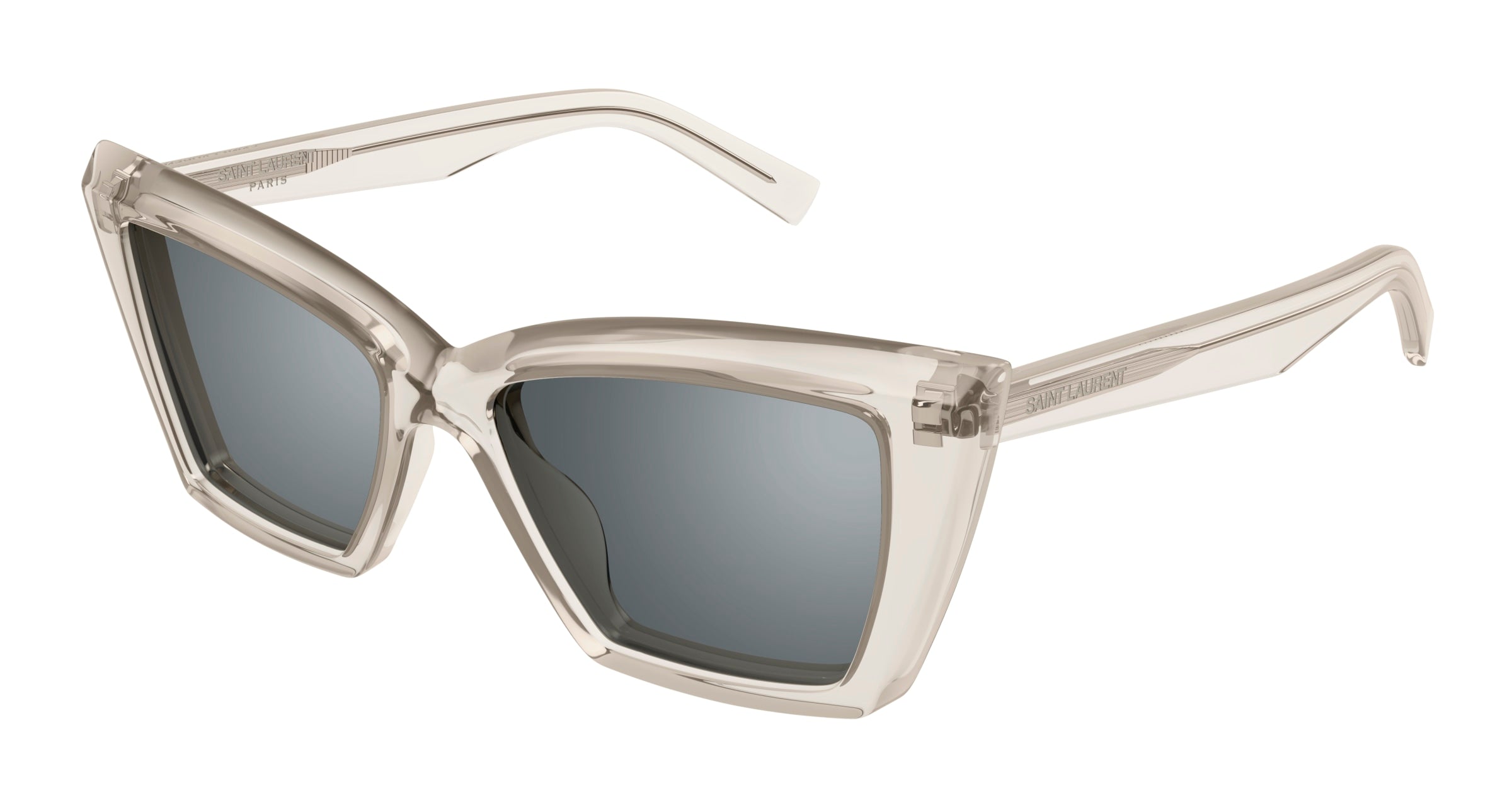 0889652484990 - Frau SL 657 003 Gläser SONNENBRILLEN Acetat Beige Silber Katzenauge