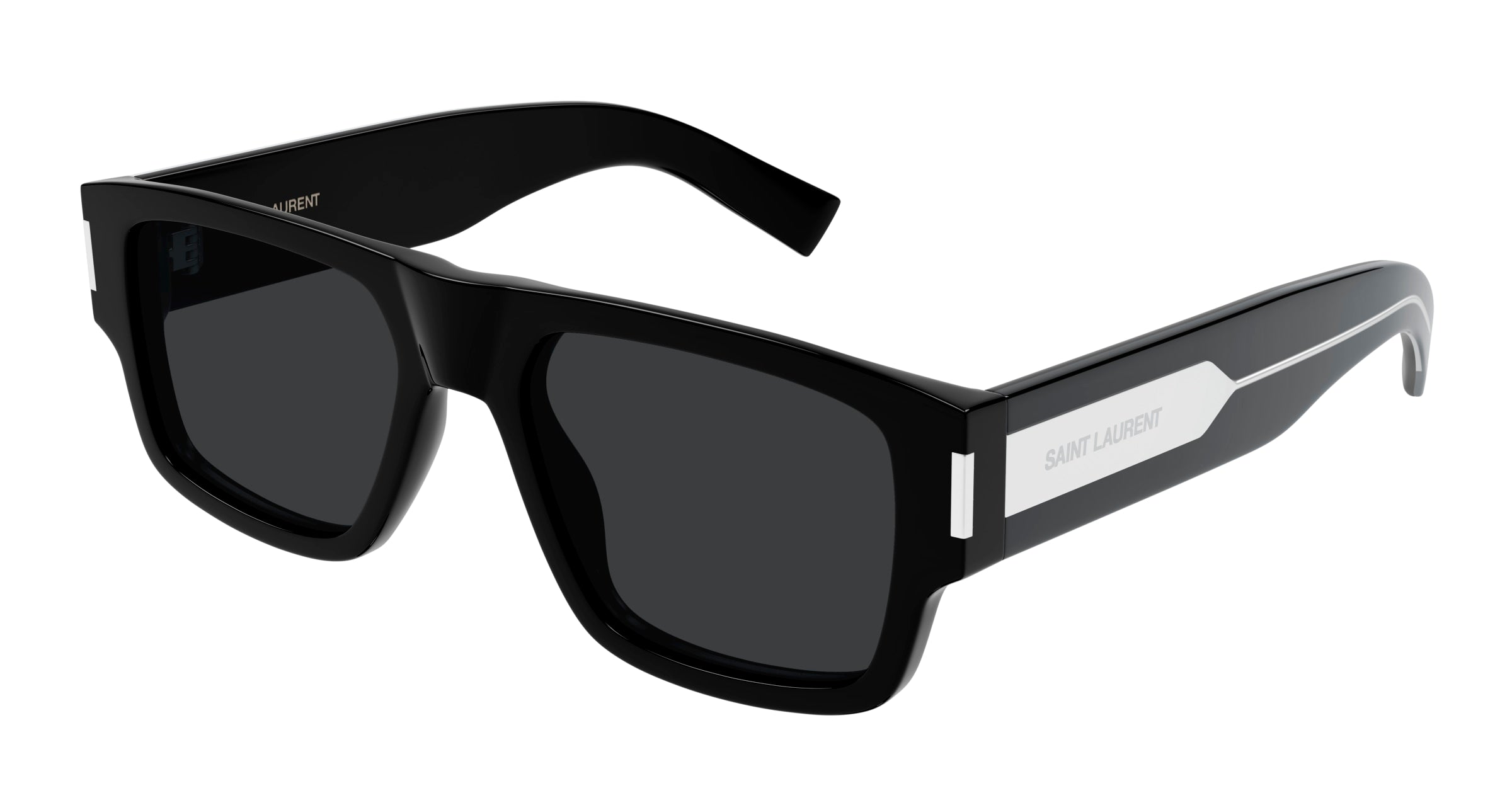 0889652485256 - Herren SL 659 001 Gläser SONNENBRILLEN Acetat Schwarz Schwarz Quadratisch