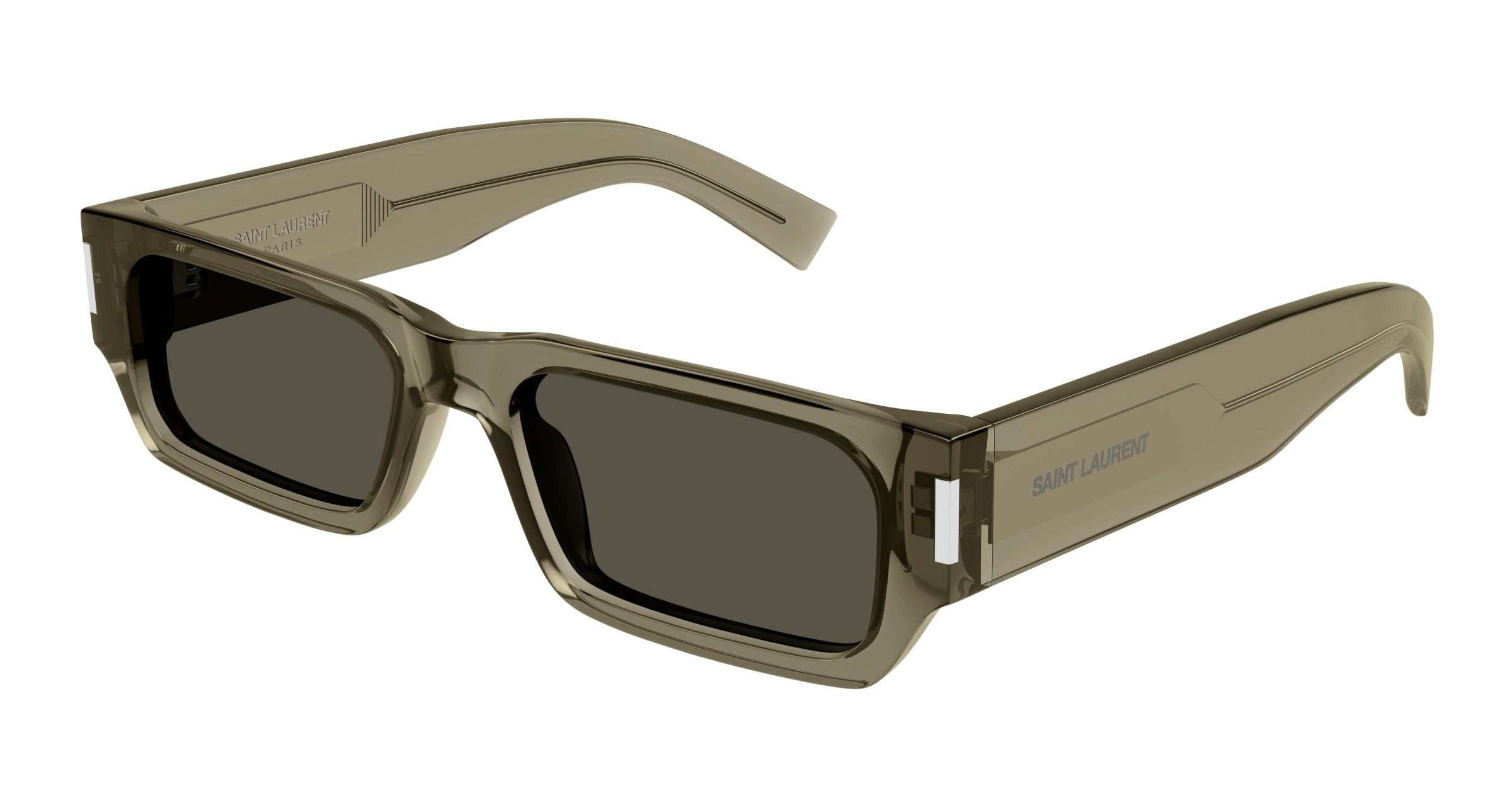 0889652485317 - Unisex SL 660 003 Gläser SONNENBRILLEN Acetat Braun Grau Quadratisch