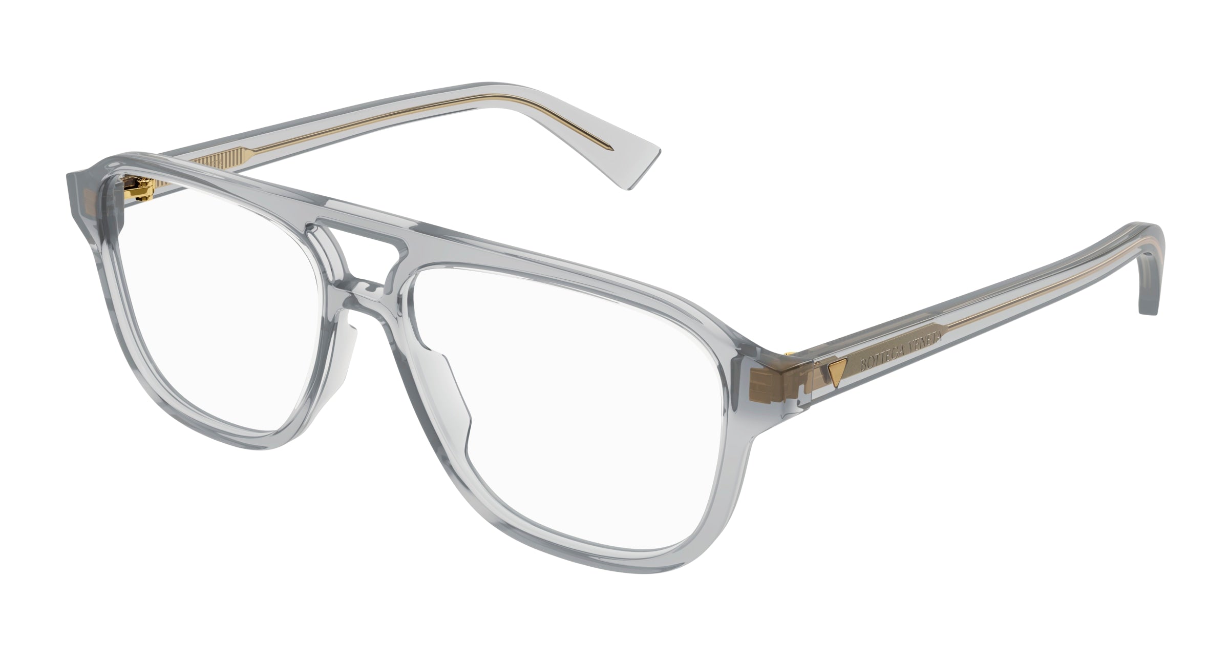 0889652486765 - Herren BV1294O 004 Rahmen von BRILLEN Acetat Grau Transparent Pilot