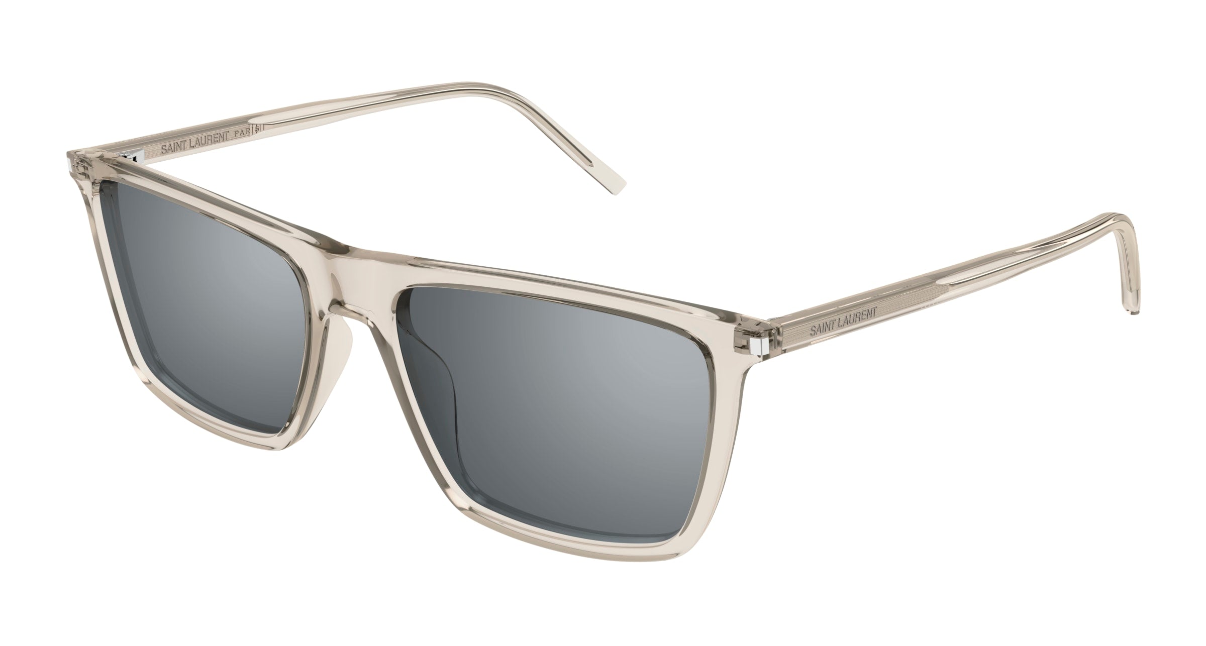 0889652487144 - Herren SL 668 003 Gläser SONNENBRILLEN Acetat Beige Silber Quadratisch