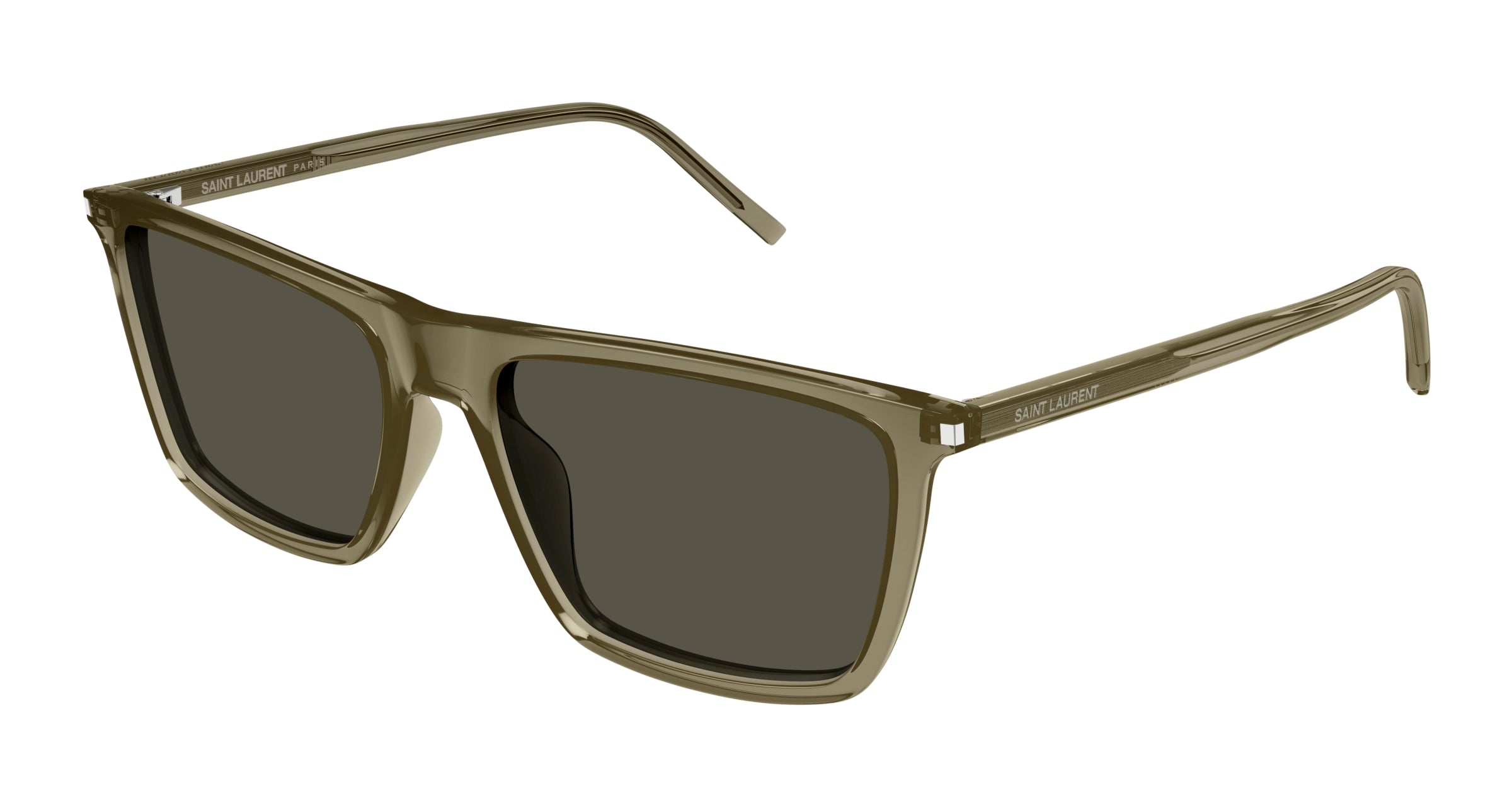 0889652487151 - Herren SL 668 004 Gläser SONNENBRILLEN Acetat Braun Grau Quadratisch