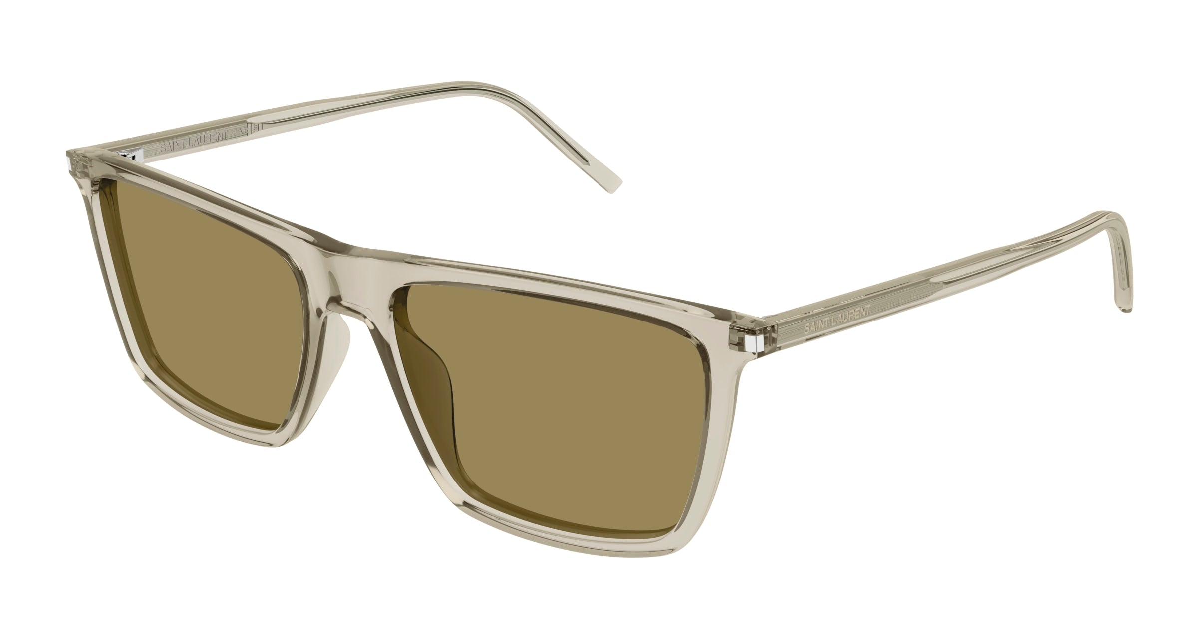 0889652487168 - Herren SL 668 005 Gläser SONNENBRILLEN Acetat Beige Braun Quadratisch