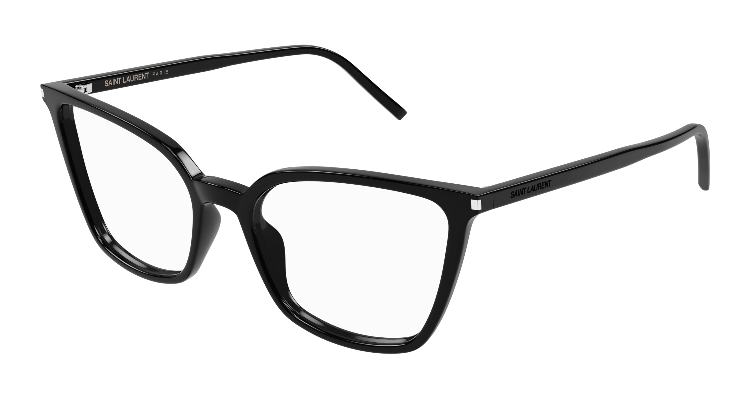 0889652487182 - Frau SL 669 002 Rahmen von BRILLEN Acetat Schwarz Transparent Katzenauge