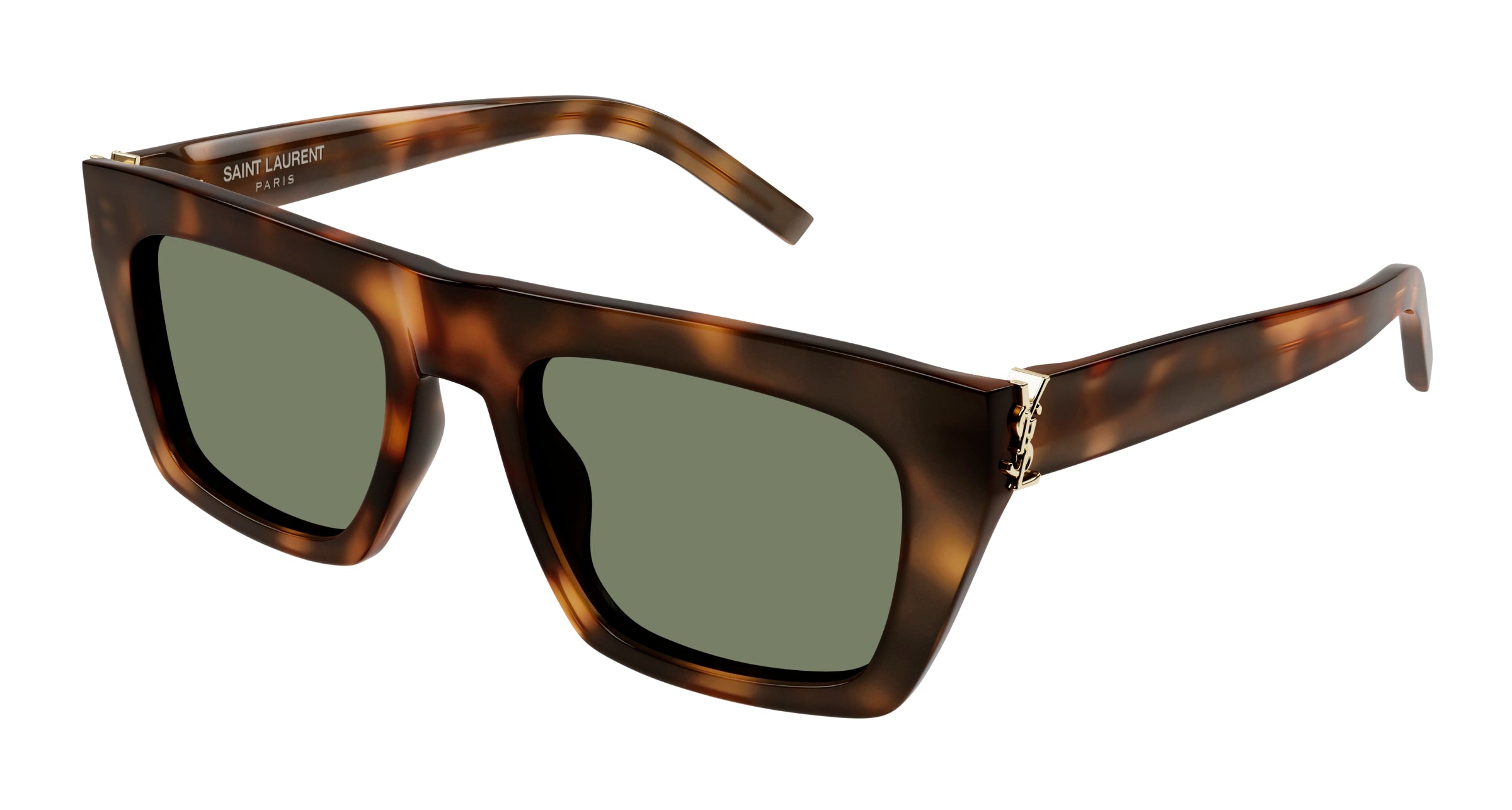 0889652487250 - Unisex SL M131 003 Gläser SONNENBRILLEN Acetat Havanna Grün Quadratisch