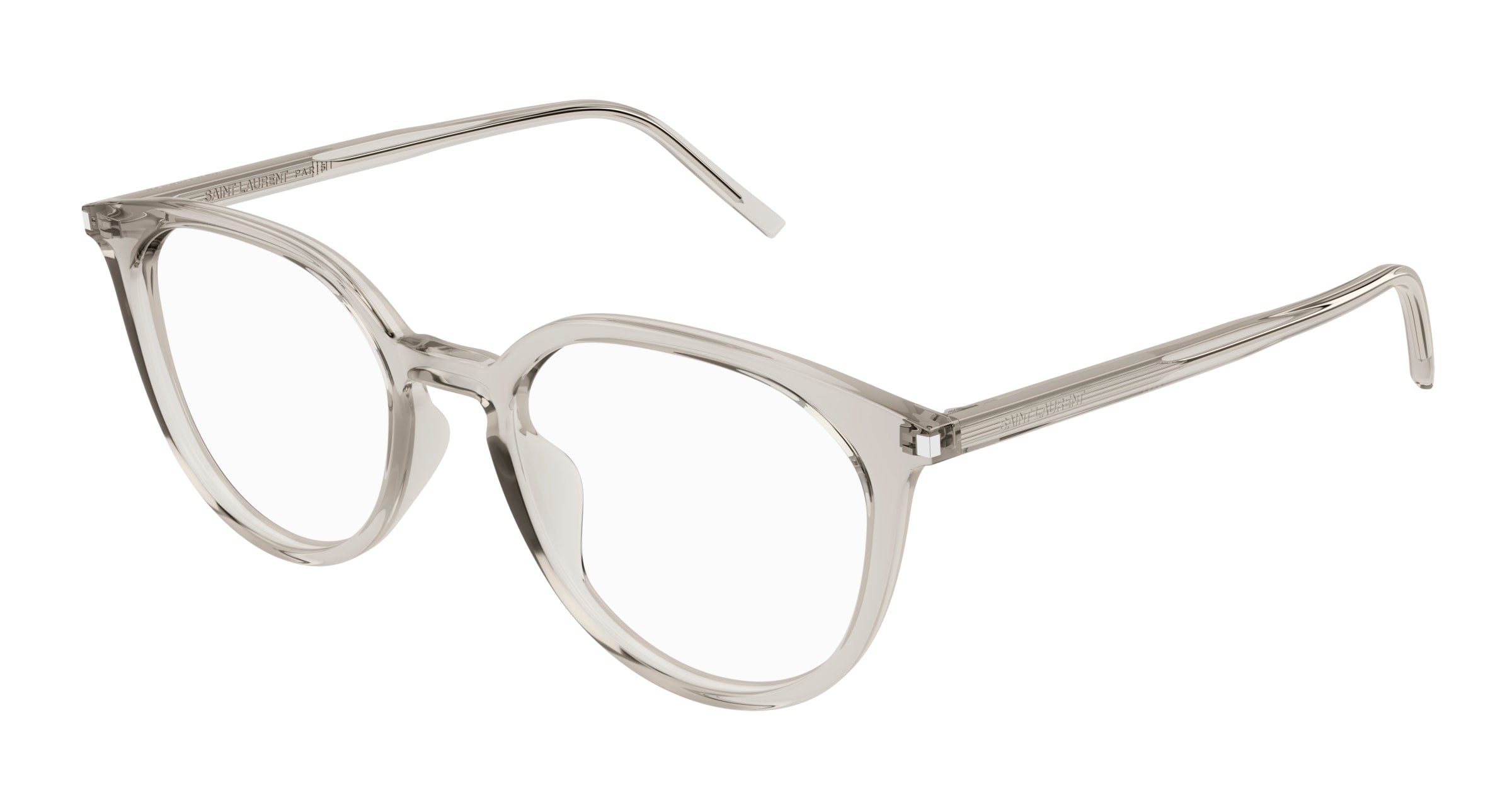 0889652487373 - Unisex SL 681 F 003 Rahmen von BRILLEN Acetat Beige Transparent Rund