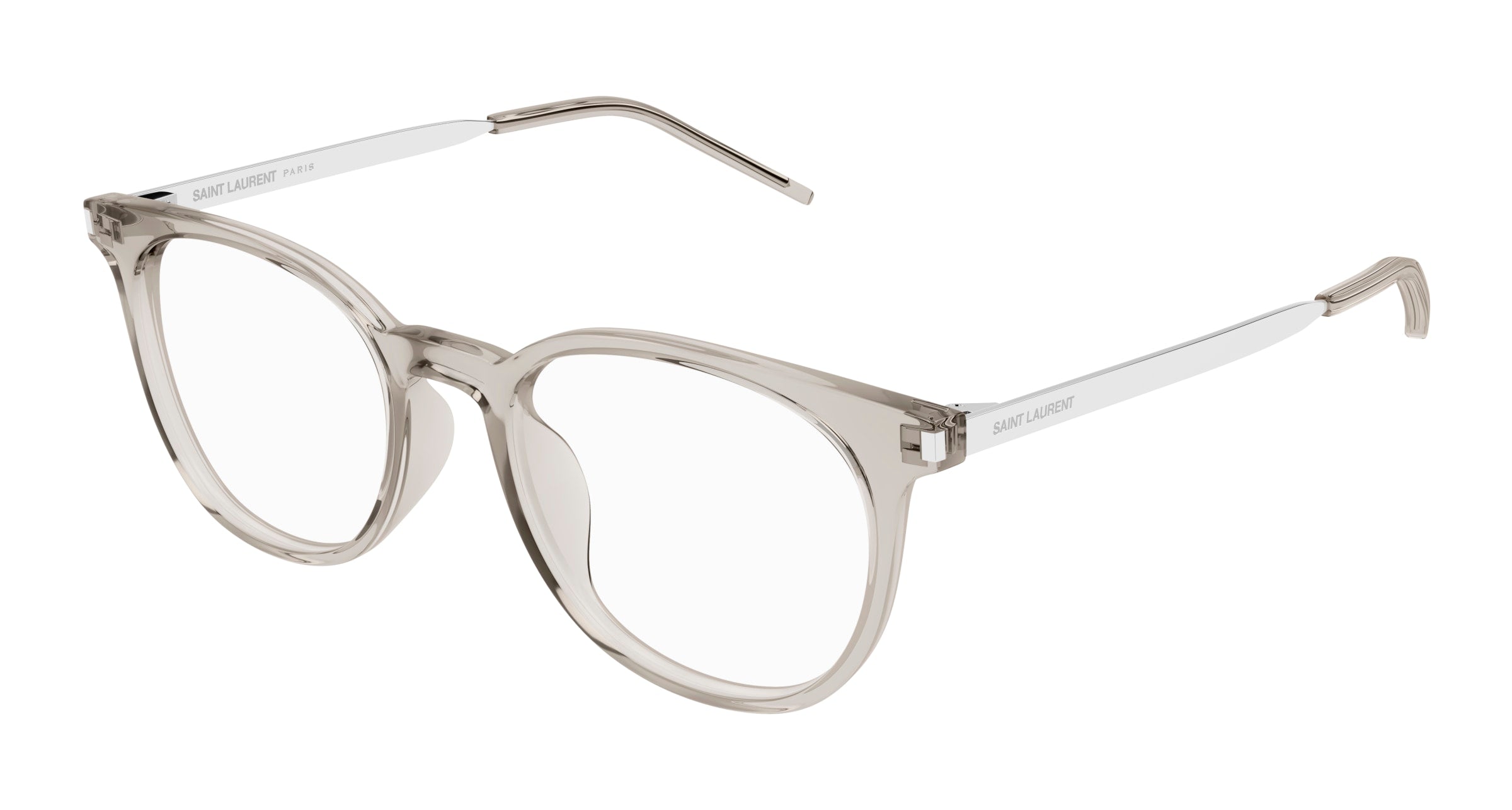 0889652487434 - Unisex SL 683 F 003 Rahmen von BRILLEN Acetat Beige Transparent Rund