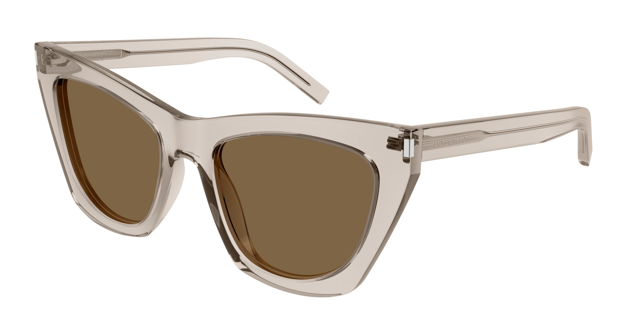 0889652488349 - Frau SL 214 Kate 032 Gläser SONNENBRILLEN Acetat Beige Braun Katzenauge