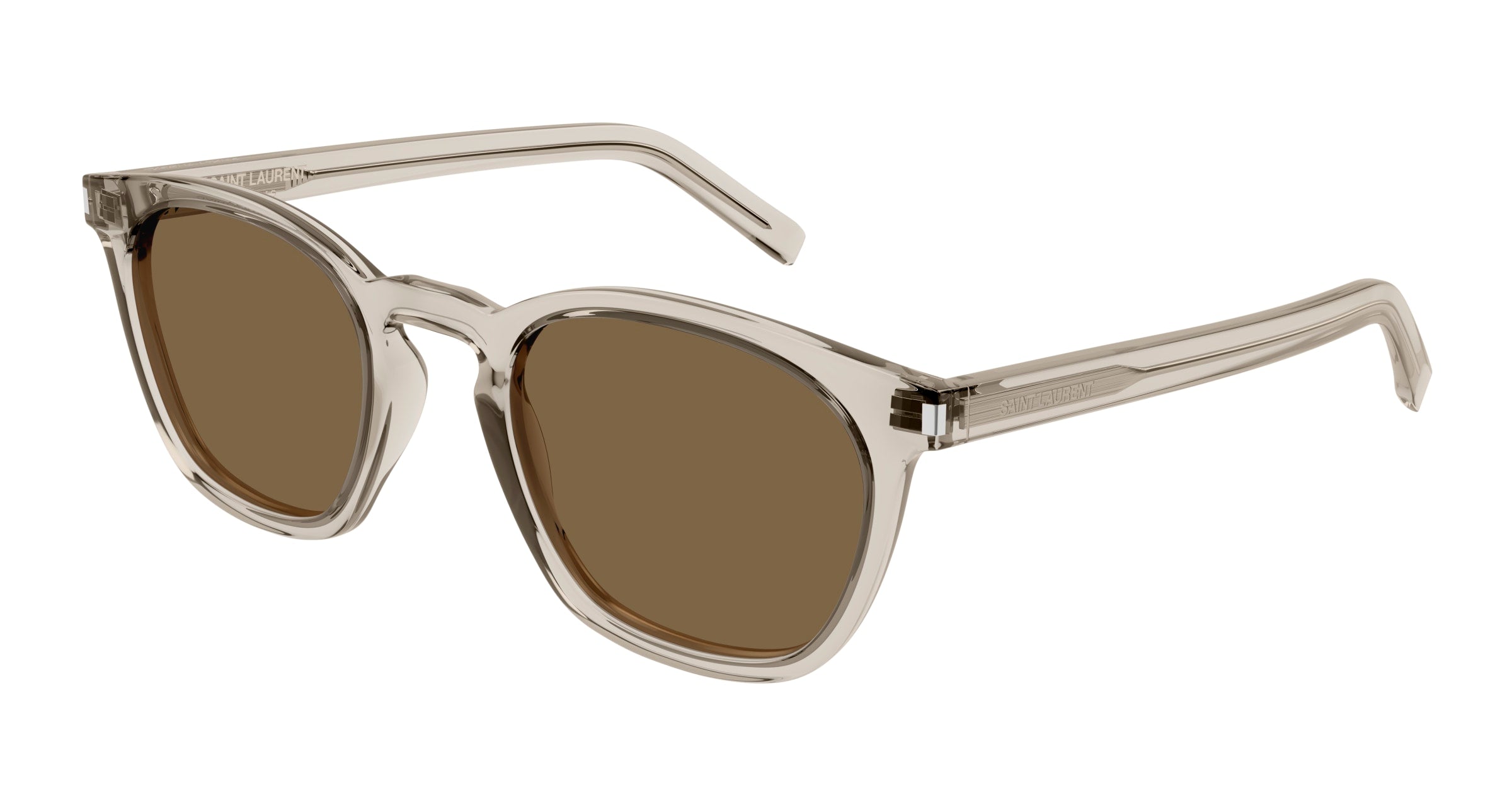 0889652488561 - Unisex SL 28 047 Gläser SONNENBRILLEN Acetat Beige Braun Quadratisch