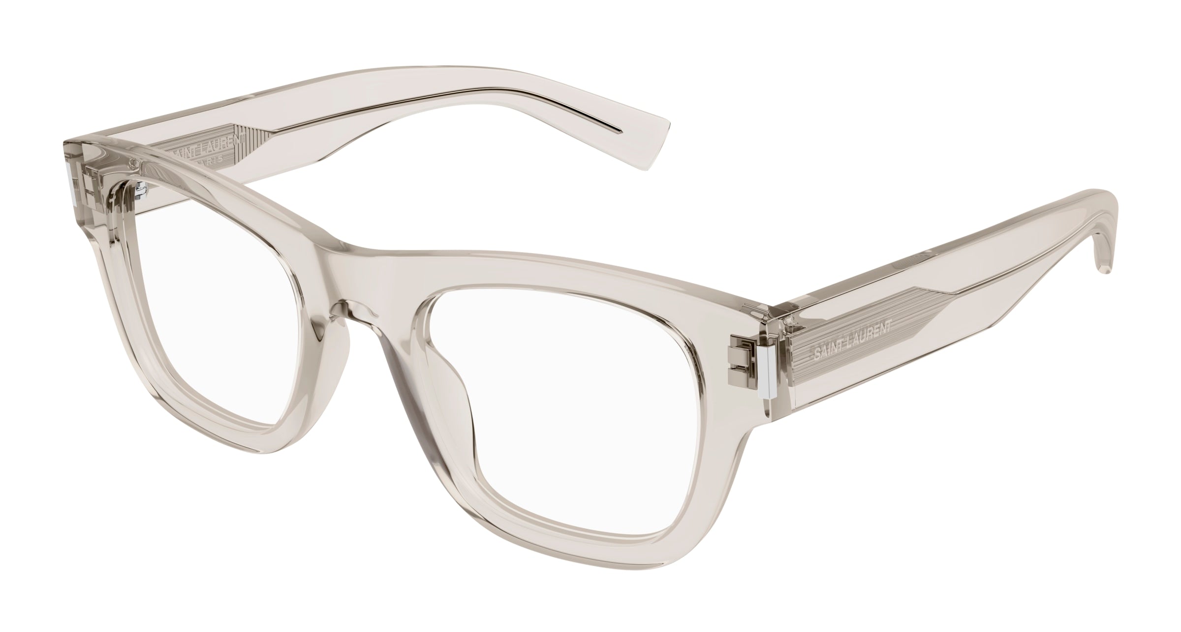 0889652490977 - Unisex SL 698 004 Rahmen von BRILLEN Acetat Beige Transparent Quadratisch