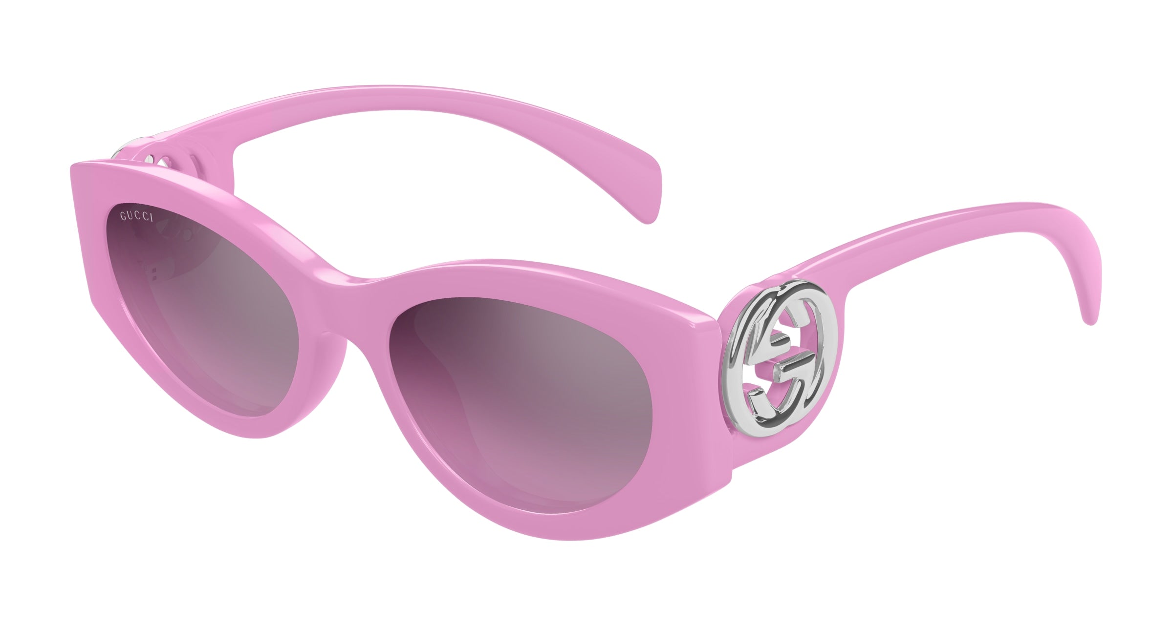 0889652498980 - Damen GG1691S 003 Gläser SONNENBRILLEN Injiziert Rosa Rosa Cat Eye