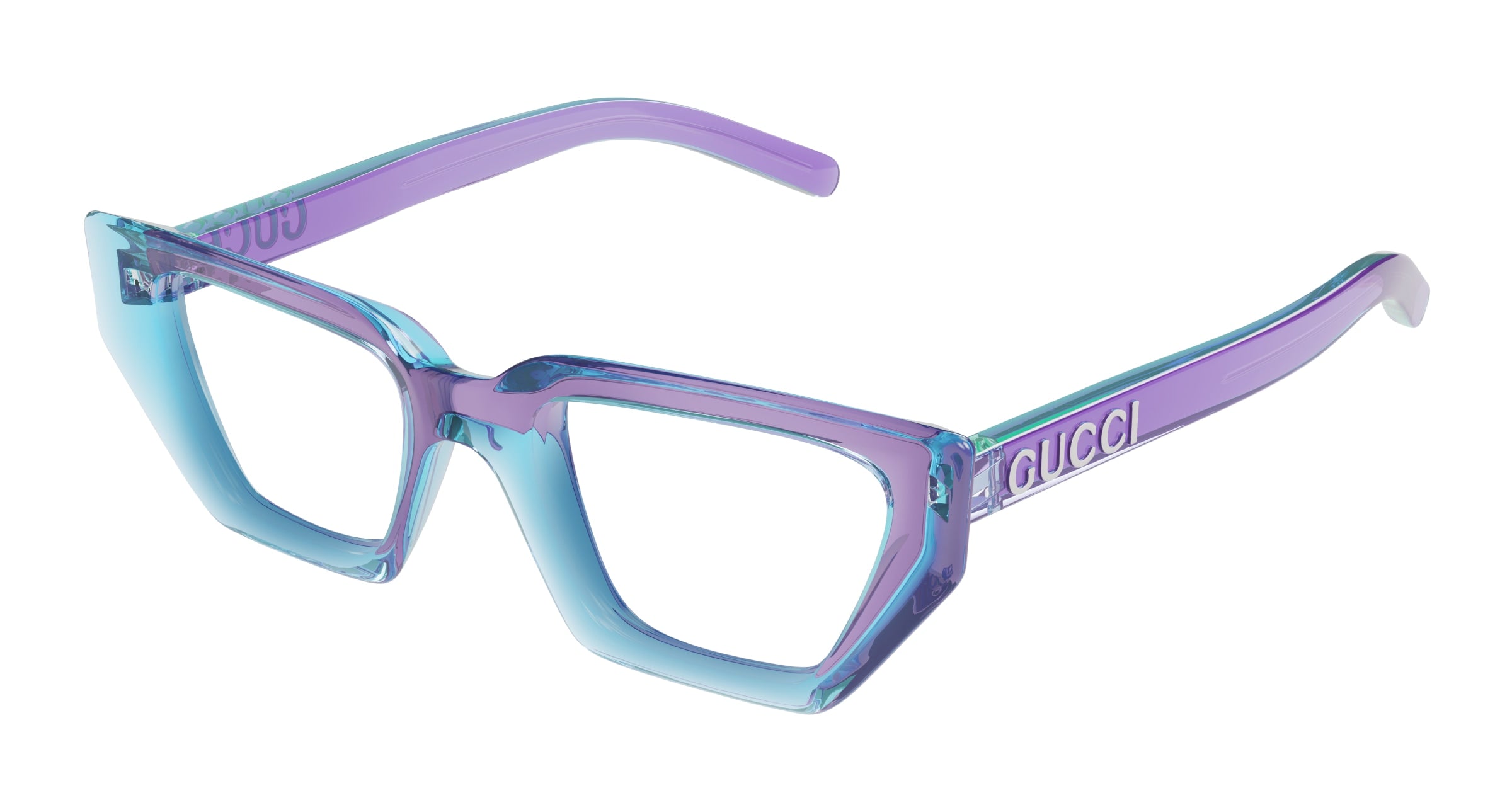 0889652500270 - Damen GG1720O 003 Rahmen von BRILLEN Injiziert Violett Transparent Cat Eye 0889652500270 - Damen GG1720O 003 Rahmen von BRILLEN Injiziert Violett Transparent Cat Eye