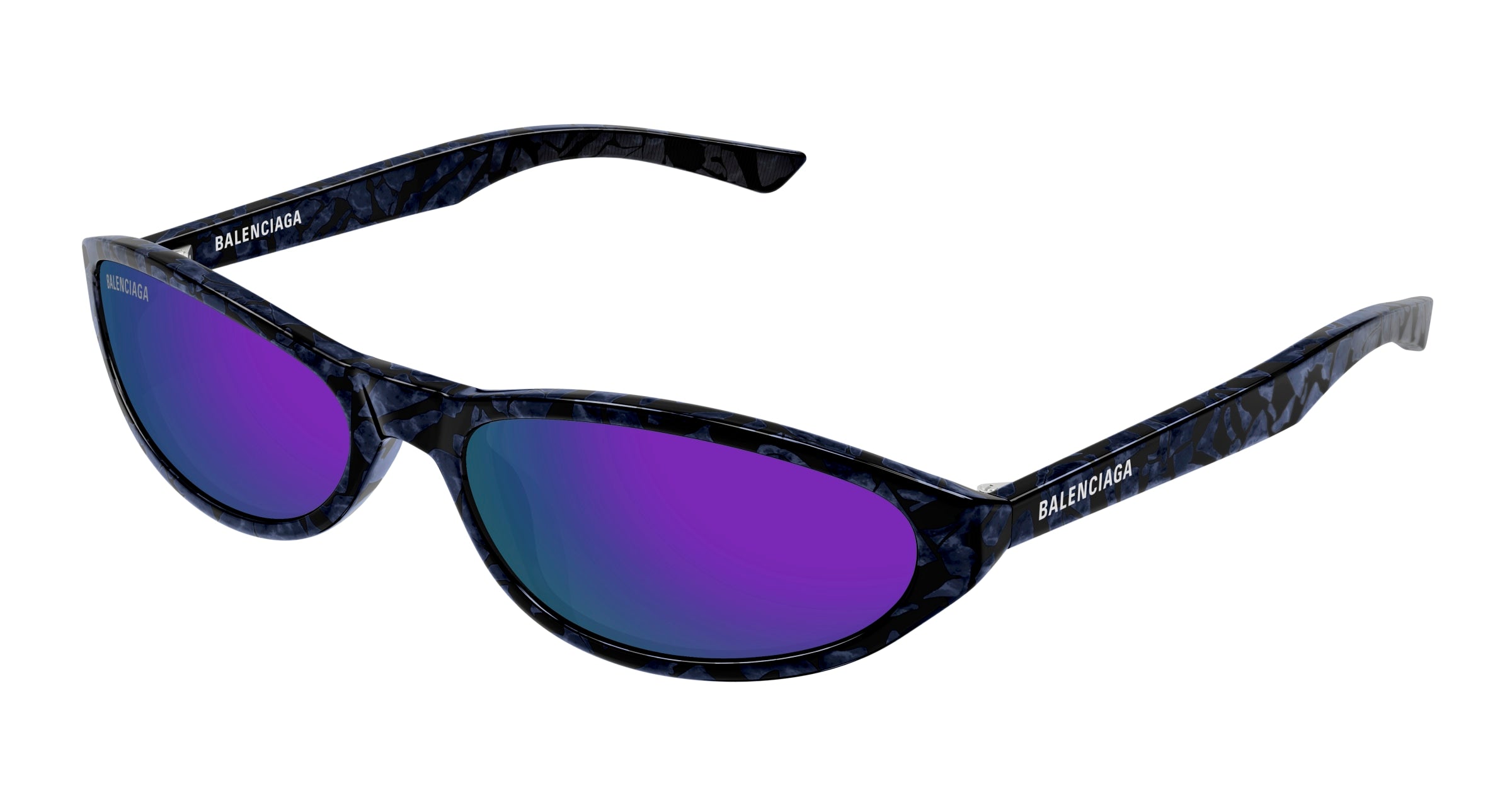 0889652502236 - Unisex BB0007S 011 Gläser SONNENBRILLEN Acetat Violett Violett Rund