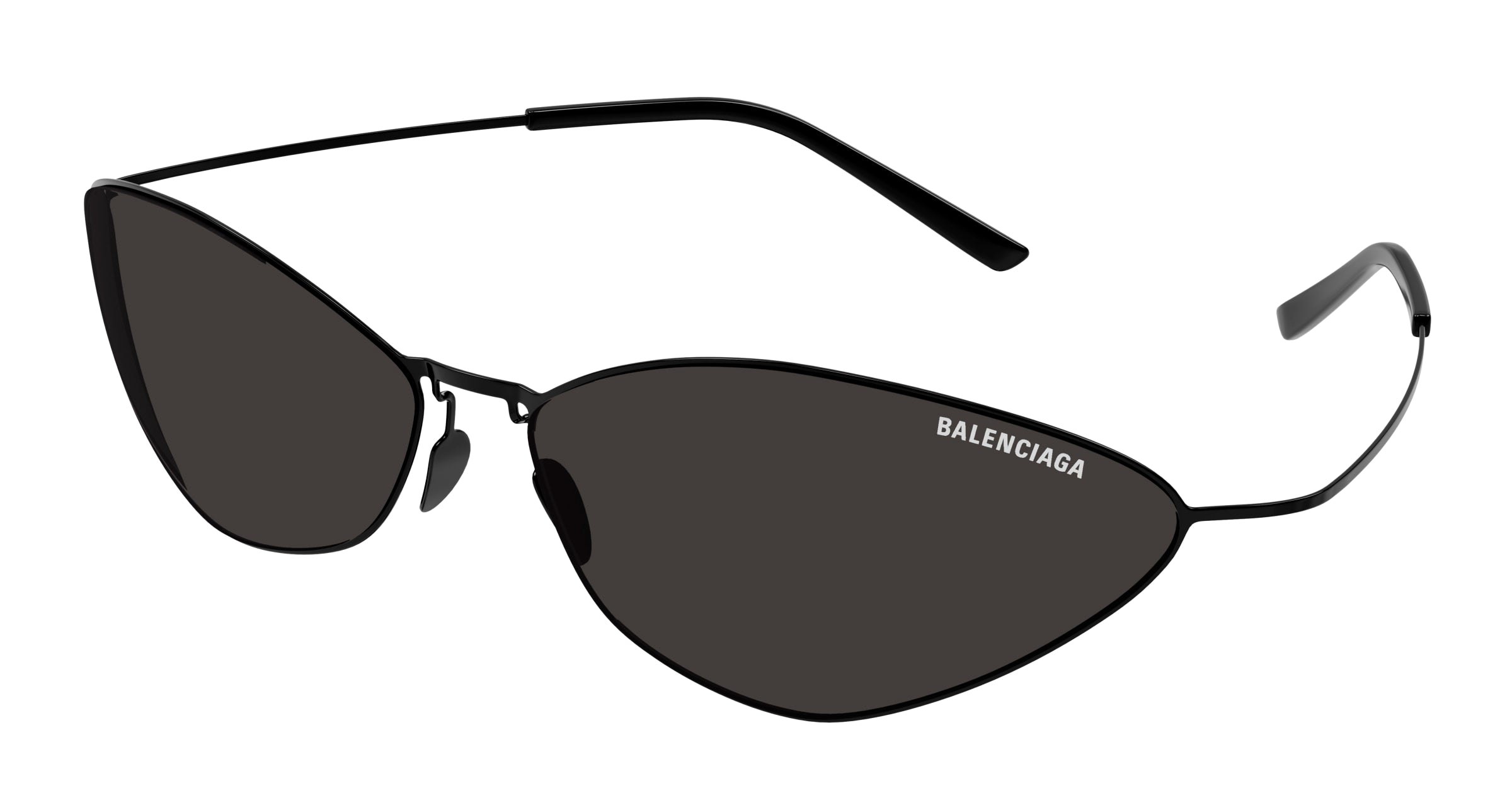 0889652506975 - Unisex BB0350S 001 Gläser SONNENBRILLEN Titan Schwarz Grau Cat Eye