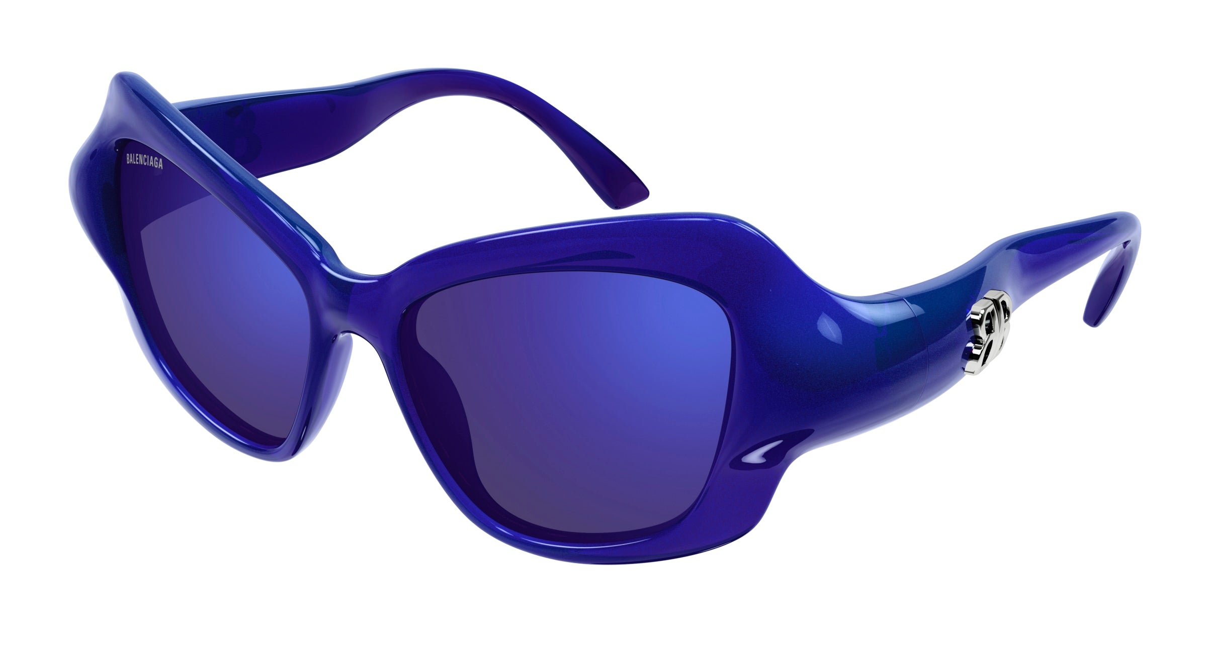 0889652507156 - Damen BB0353S 004 Gläser SONNENBRILLEN Bio-Injekt Blau Violett Cat Eye