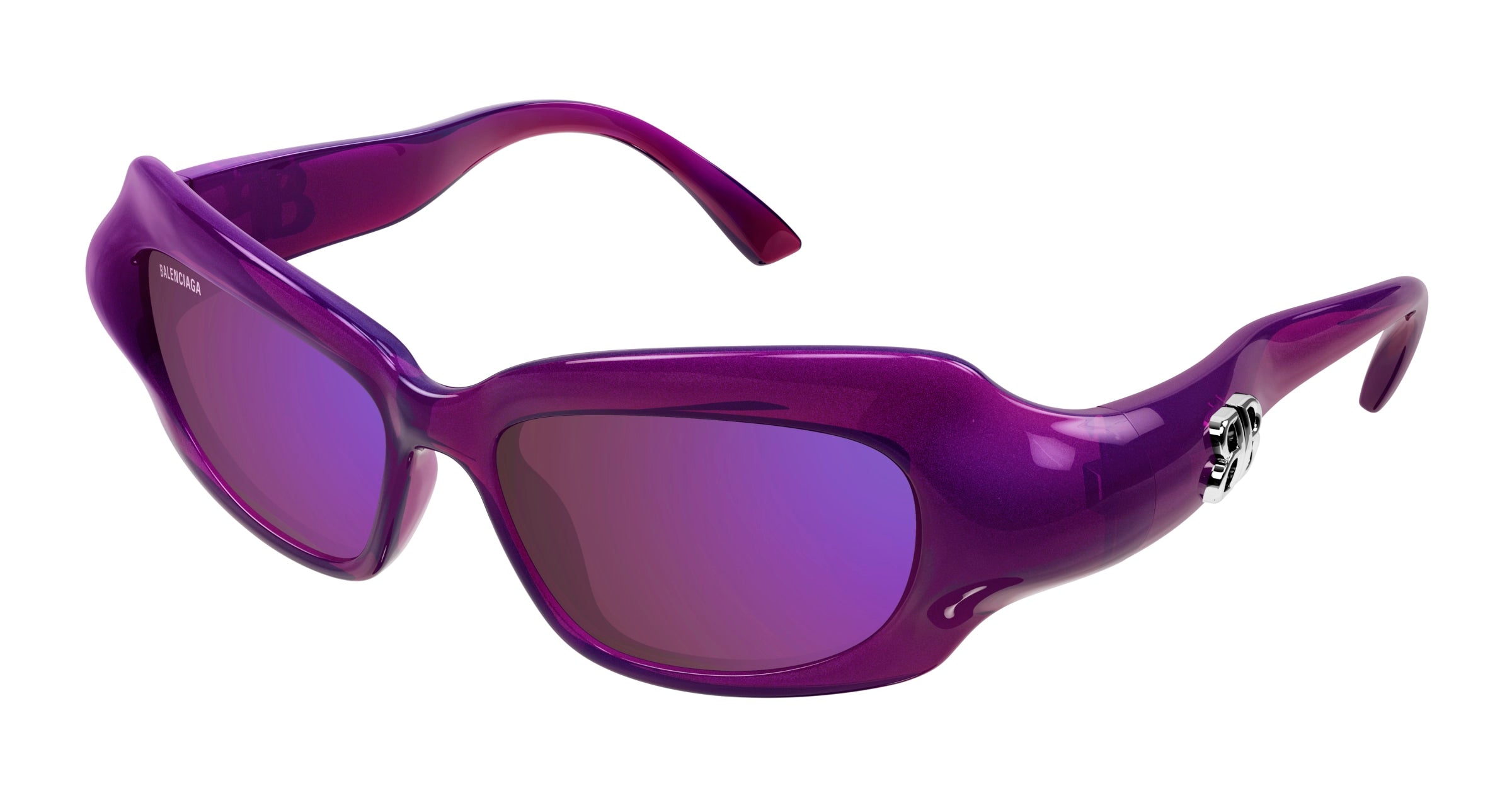 0889652507200 - Damen BB0354S 004 Gläser SONNENBRILLEN Bio-Injekt Violett Violett Quadratisch