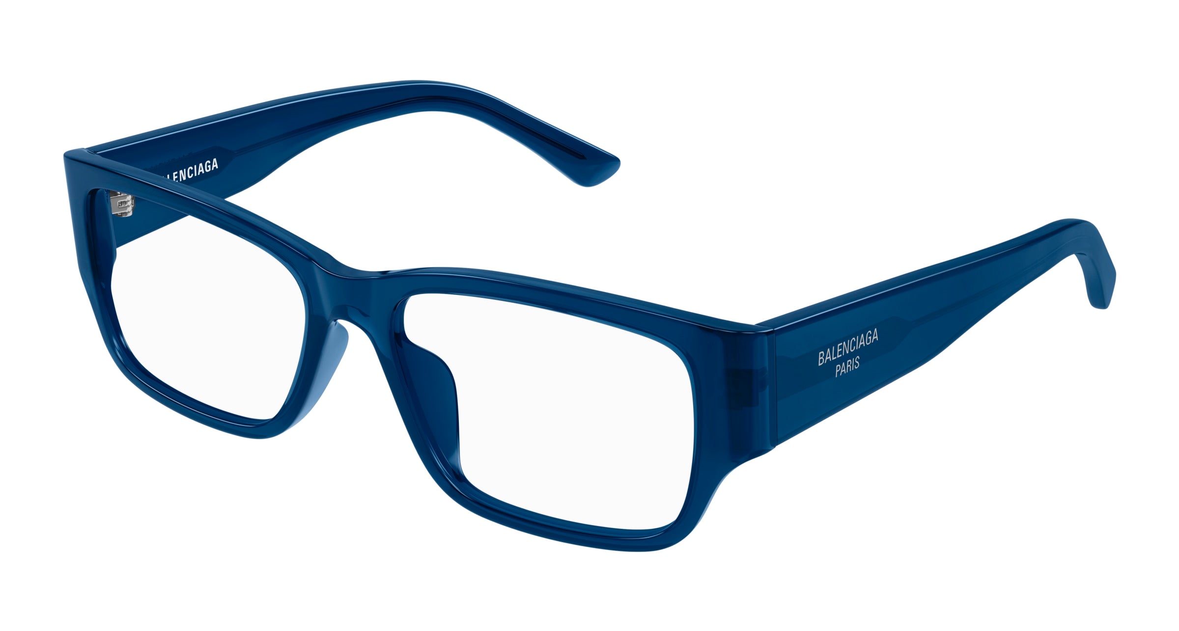 0889652507989 - Herren BB0373OK 003 Rahmen von BRILLEN Acetat Blau Transparent Quadratisch