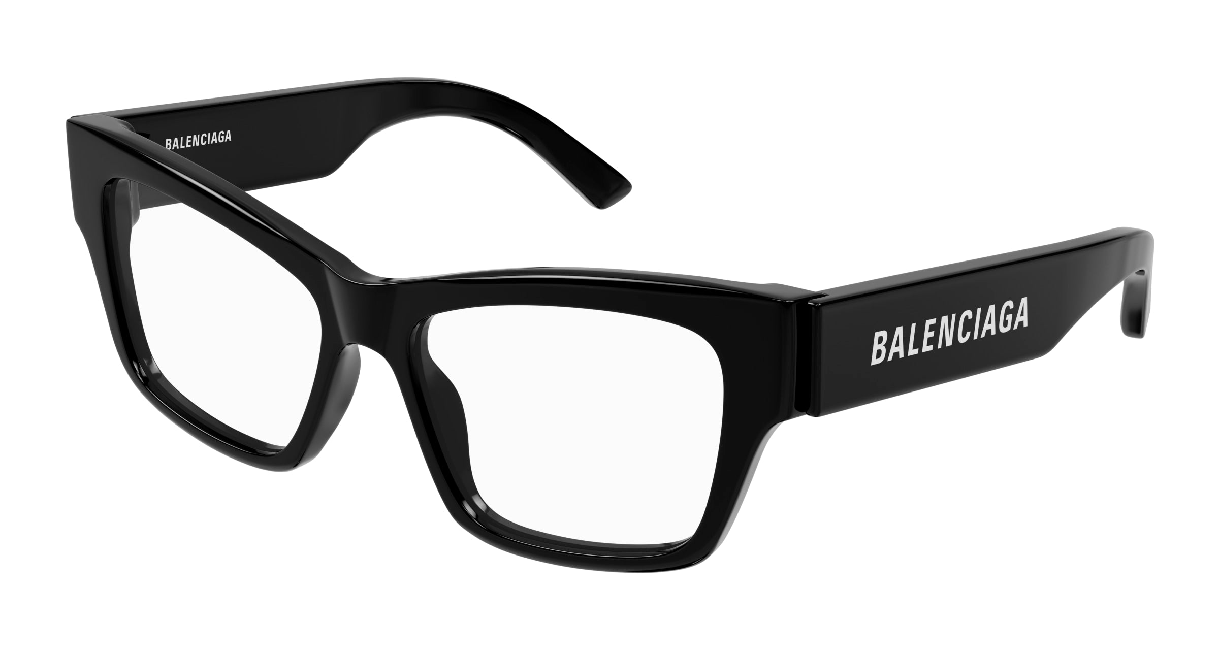 0889652508153 - Damen BB0378O 001 Rahmen von BRILLEN Acetat Schwarz Transparent Cat Eye