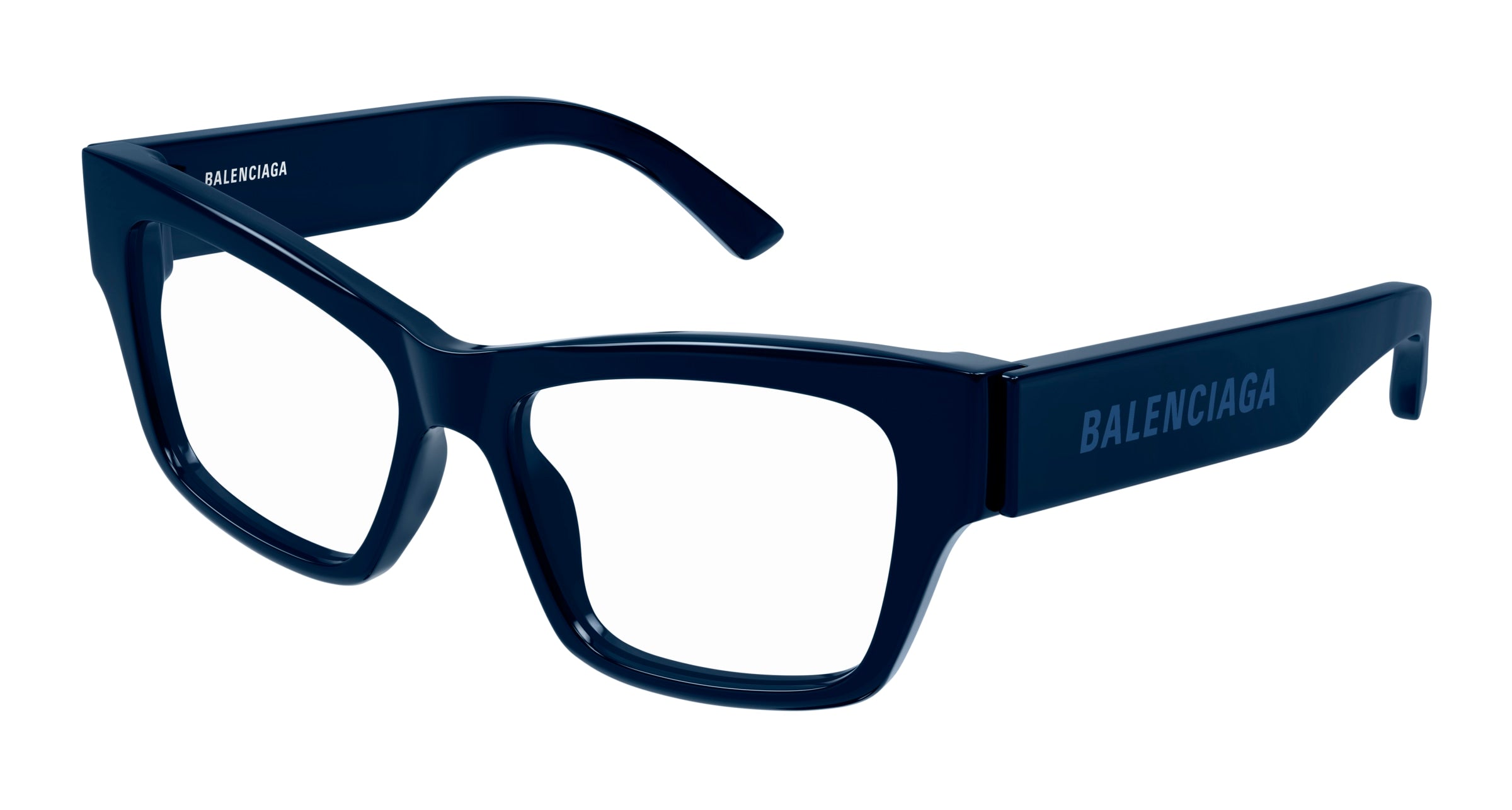 0889652508177 - Damen BB0378O 003 Rahmen von BRILLEN Acetat Blau Transparent Cat Eye