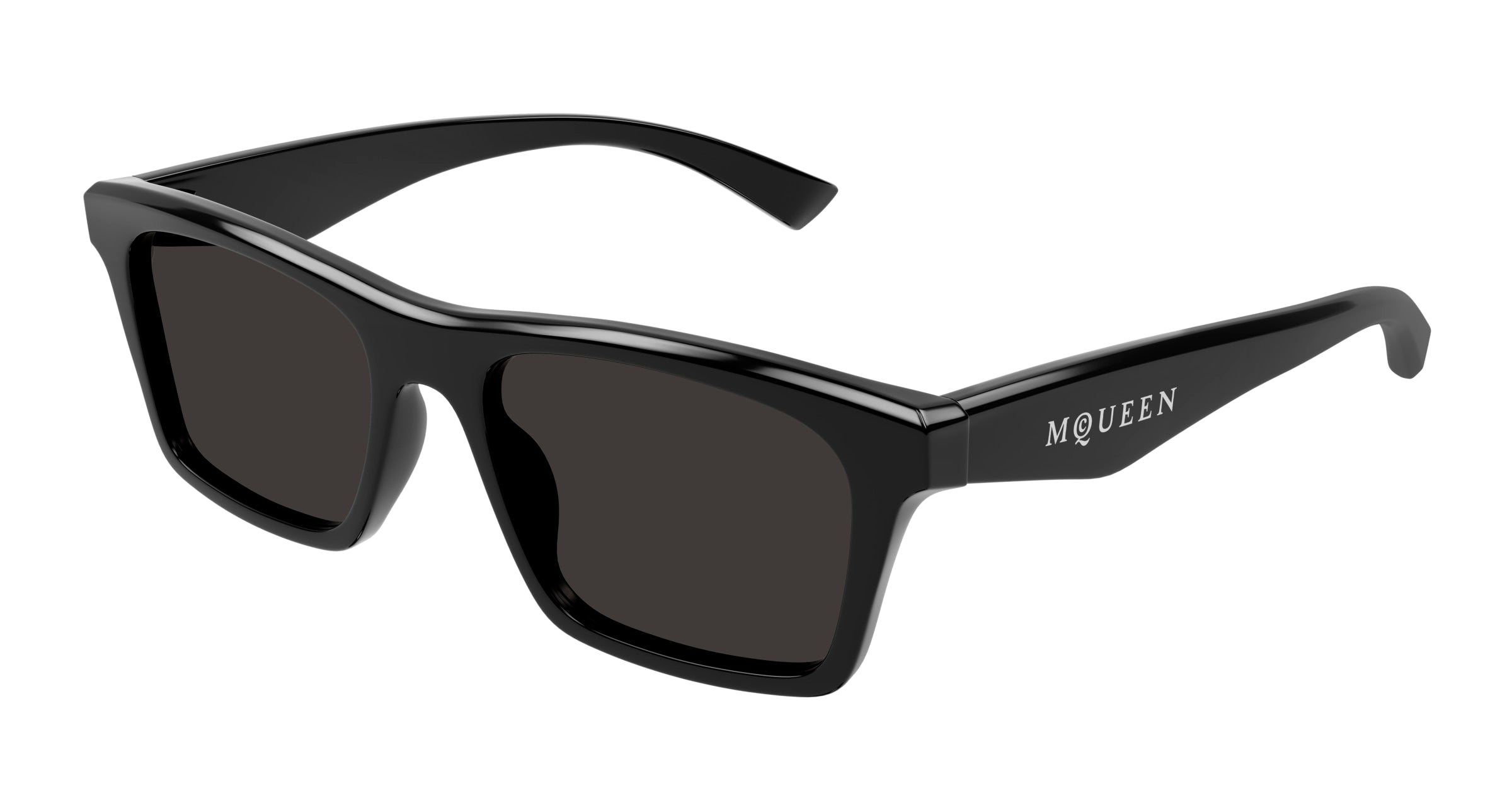 0889652508931 - Alexander McQueen Herren AM0472S 001 Gläser SONNENBRILLEN Acetat Schwarz Grau Quadratisch